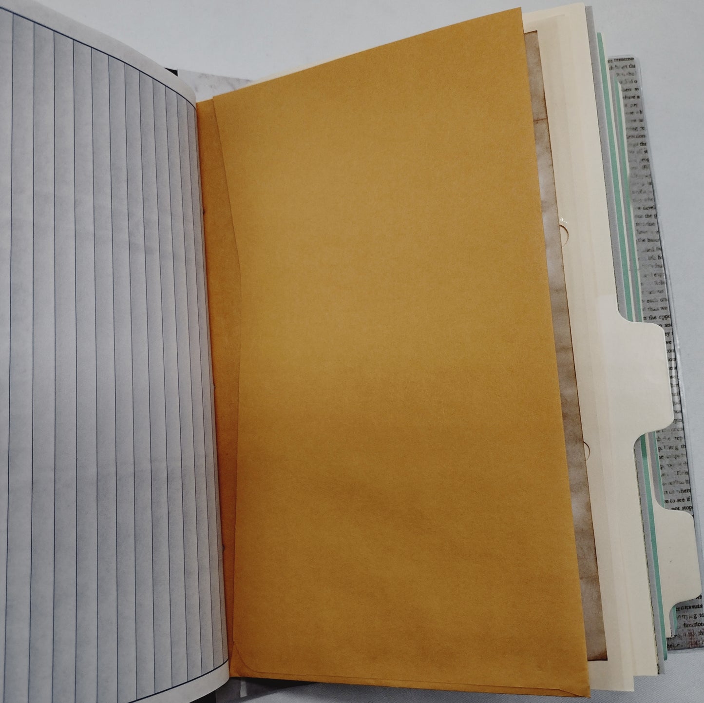 Junk Journal with Protective Cover, Handmade Mixed Media Journal