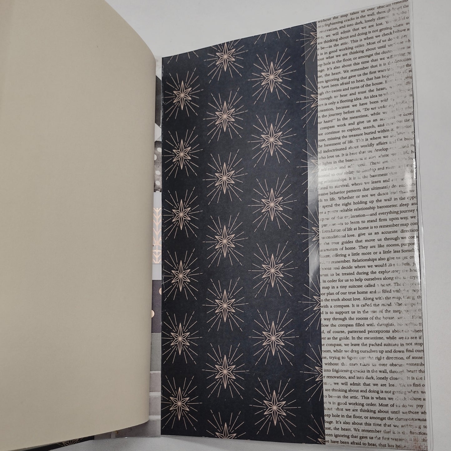 Junk Journal with Protective Cover, Handmade Mixed Media Journal