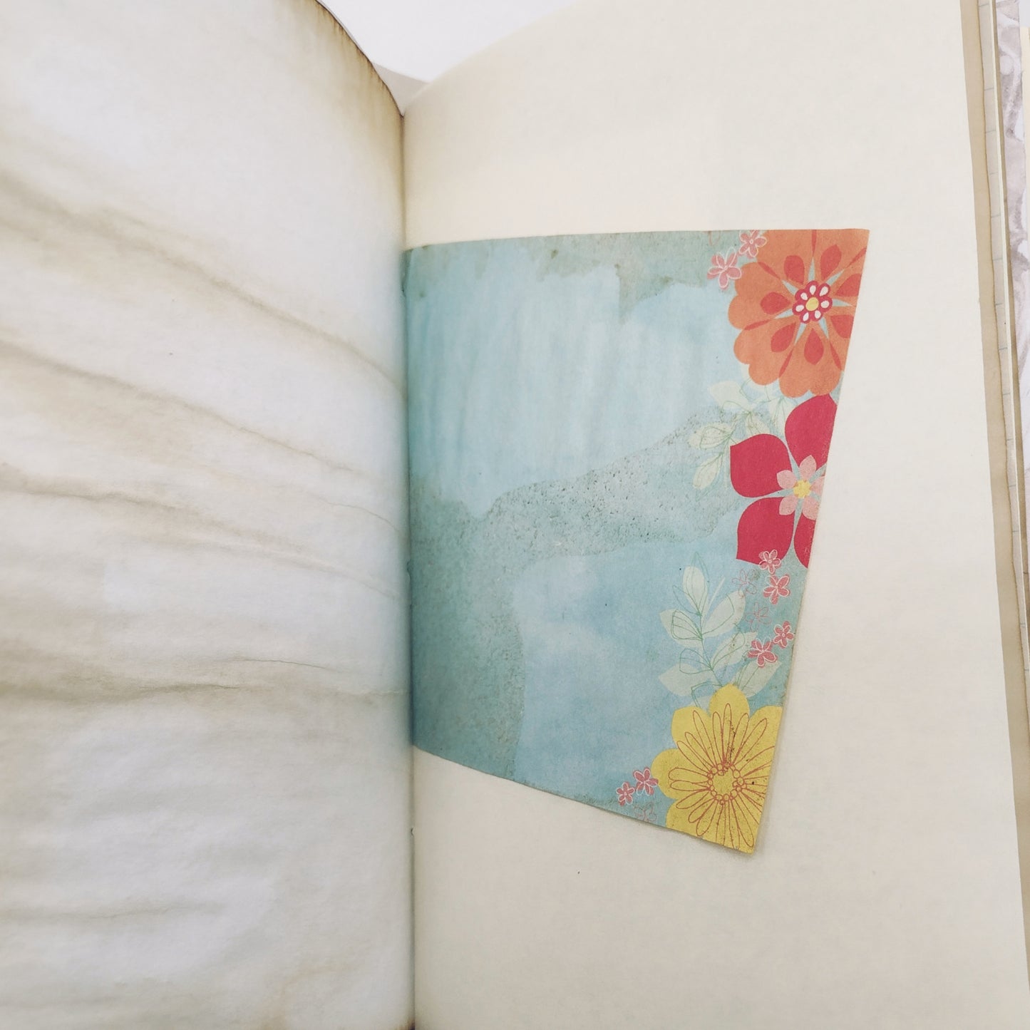 Junk Journal with Protective Cover, Handmade Mixed Media Journal