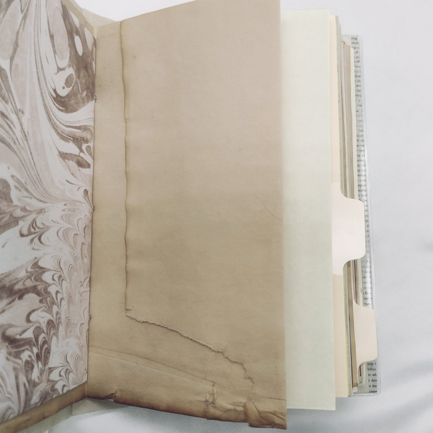 Junk Journal with Protective Cover, Handmade Mixed Media Journal