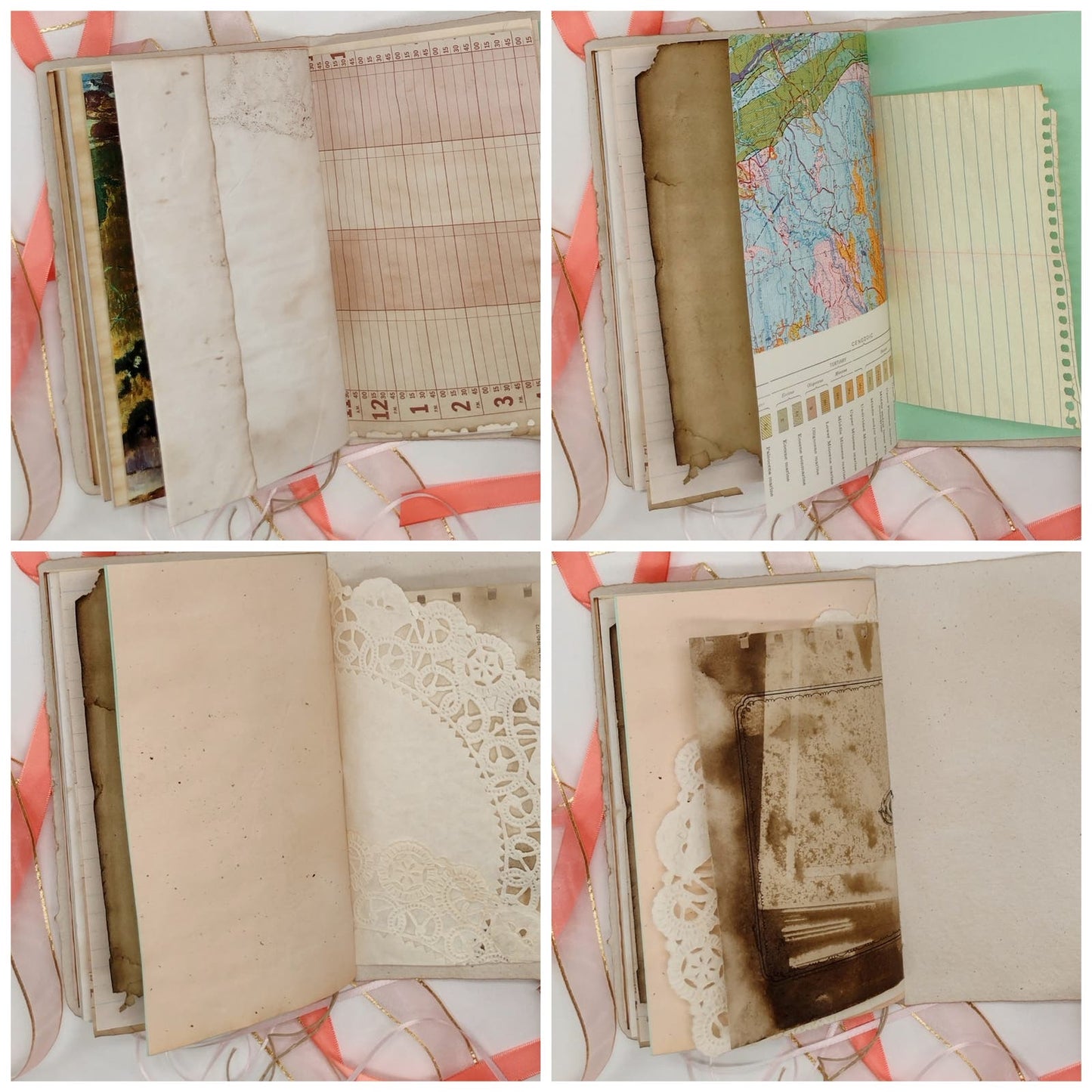 Beige Cover Naked Single Signature Junk Journal