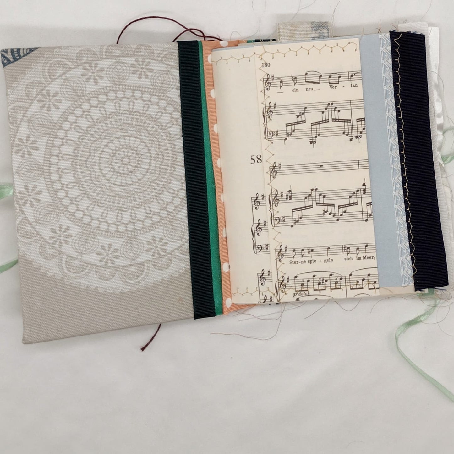 Eclectic Junk Journal 18, Handmade Recycled Journal, Mixed Media Journal