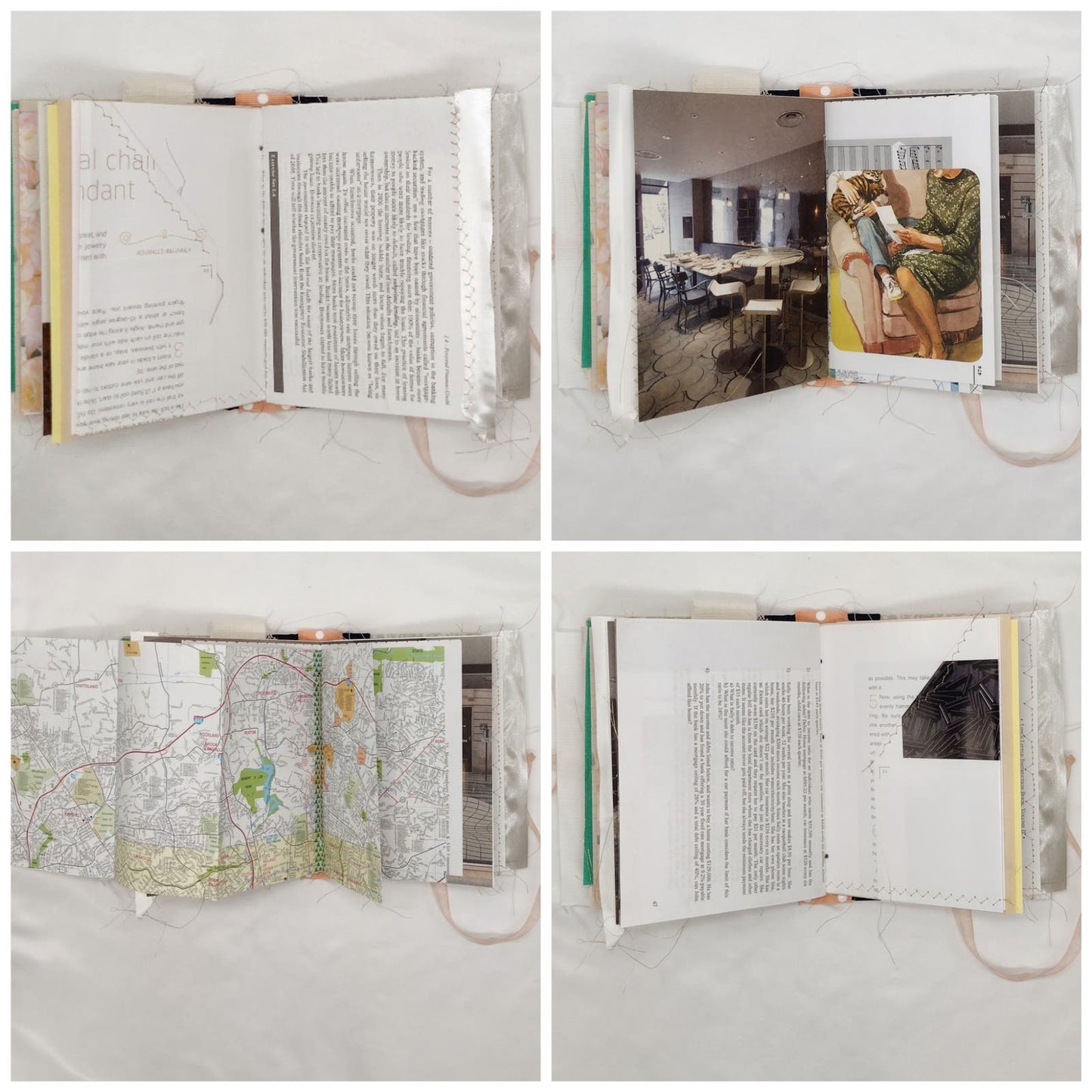 Eclectic Junk Journal 15, Handmade Recycled Journal, Mixed Media Journal