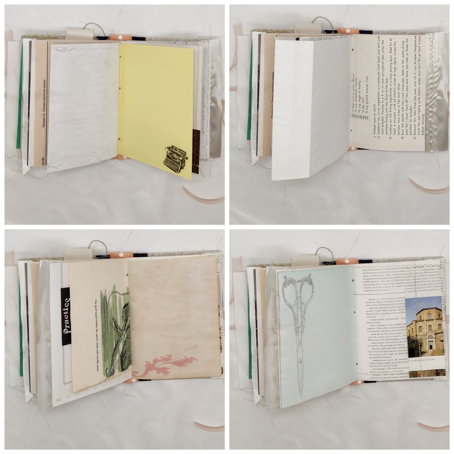 Eclectic Junk Journal 15, Handmade Recycled Journal, Mixed Media Journal