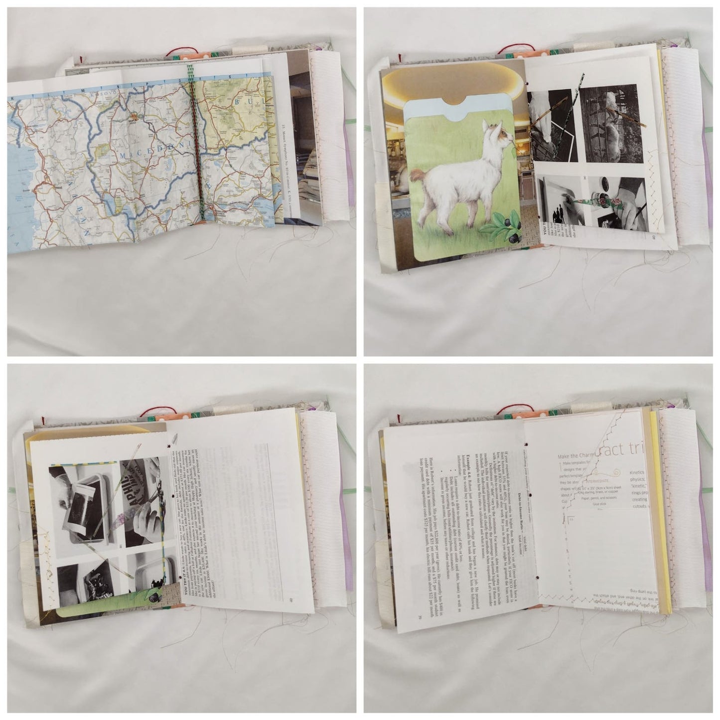 Eclectic Junk Journal 14, Handmade Recycled Journal, Mixed Media Journal