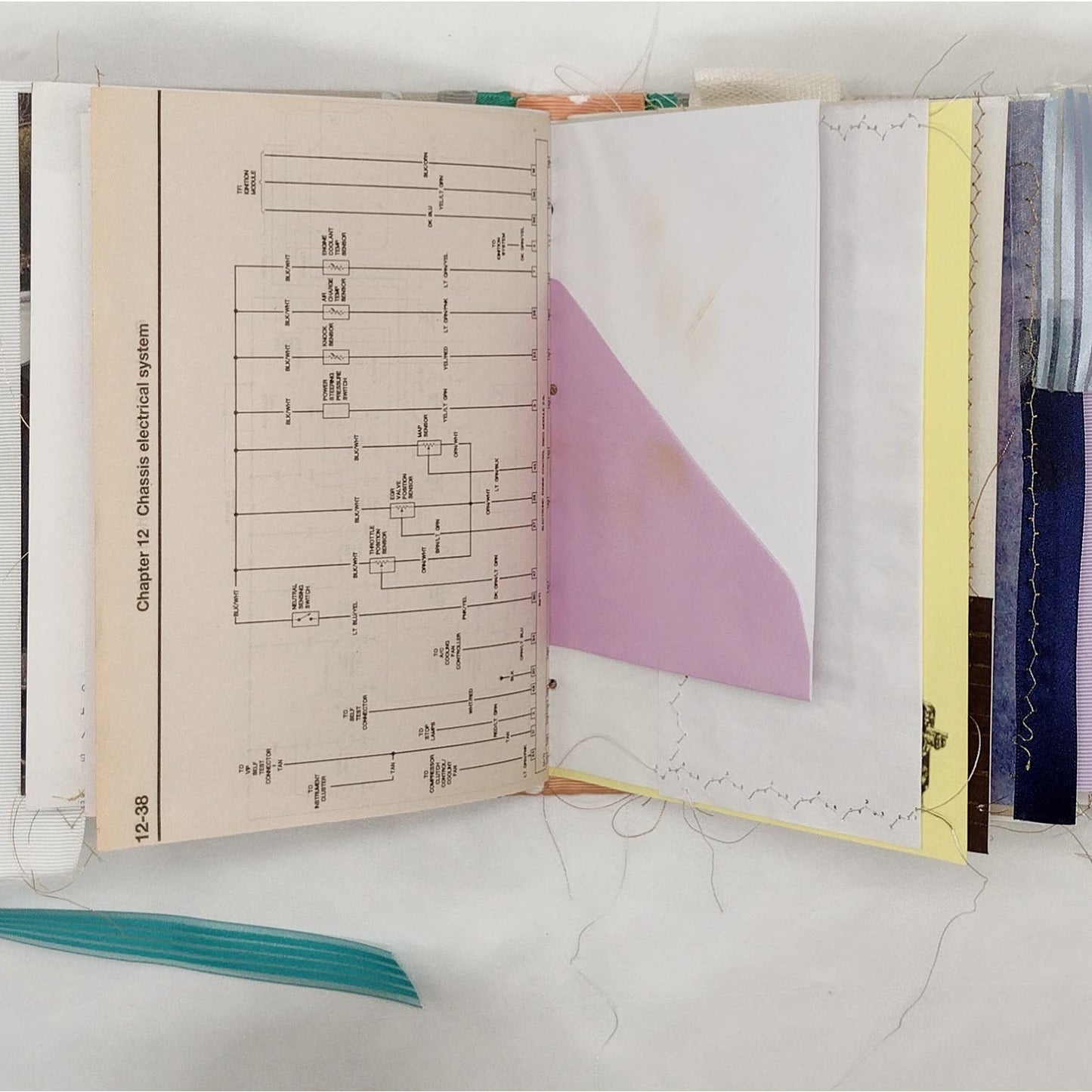 Eclectic Junk Journal 16, Handmade Recycled Journal, Mixed Media Journal
