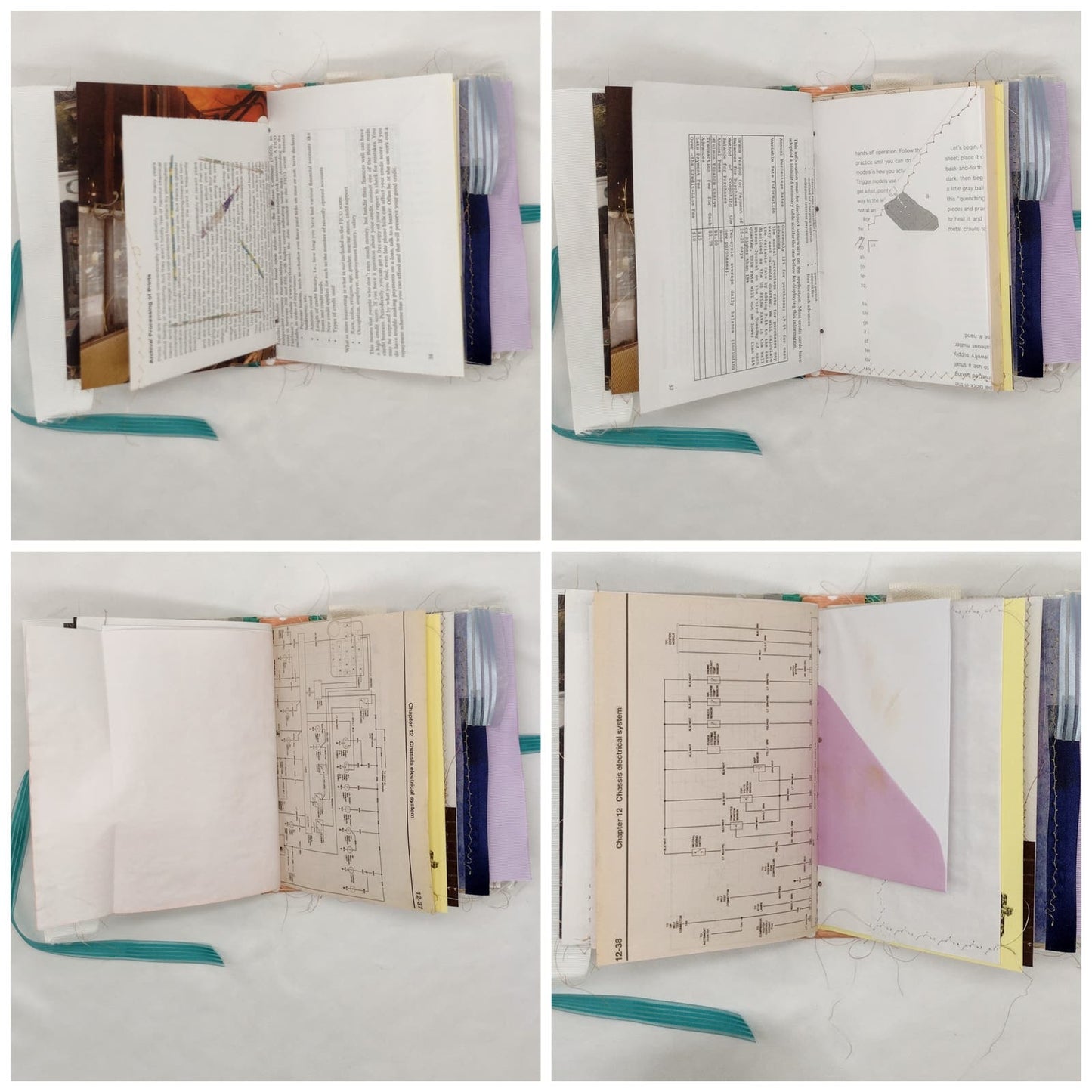 Eclectic Junk Journal 16, Handmade Recycled Journal, Mixed Media Journal