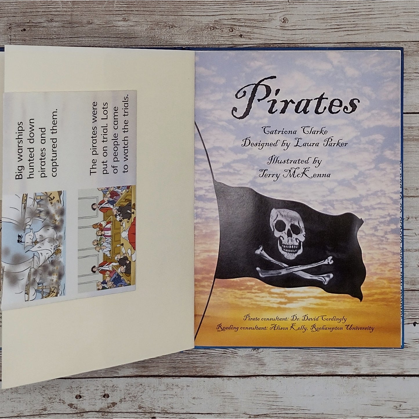 Pirates Rebound Book Journal, Repurposed Children's Book, Upcycled Notebook