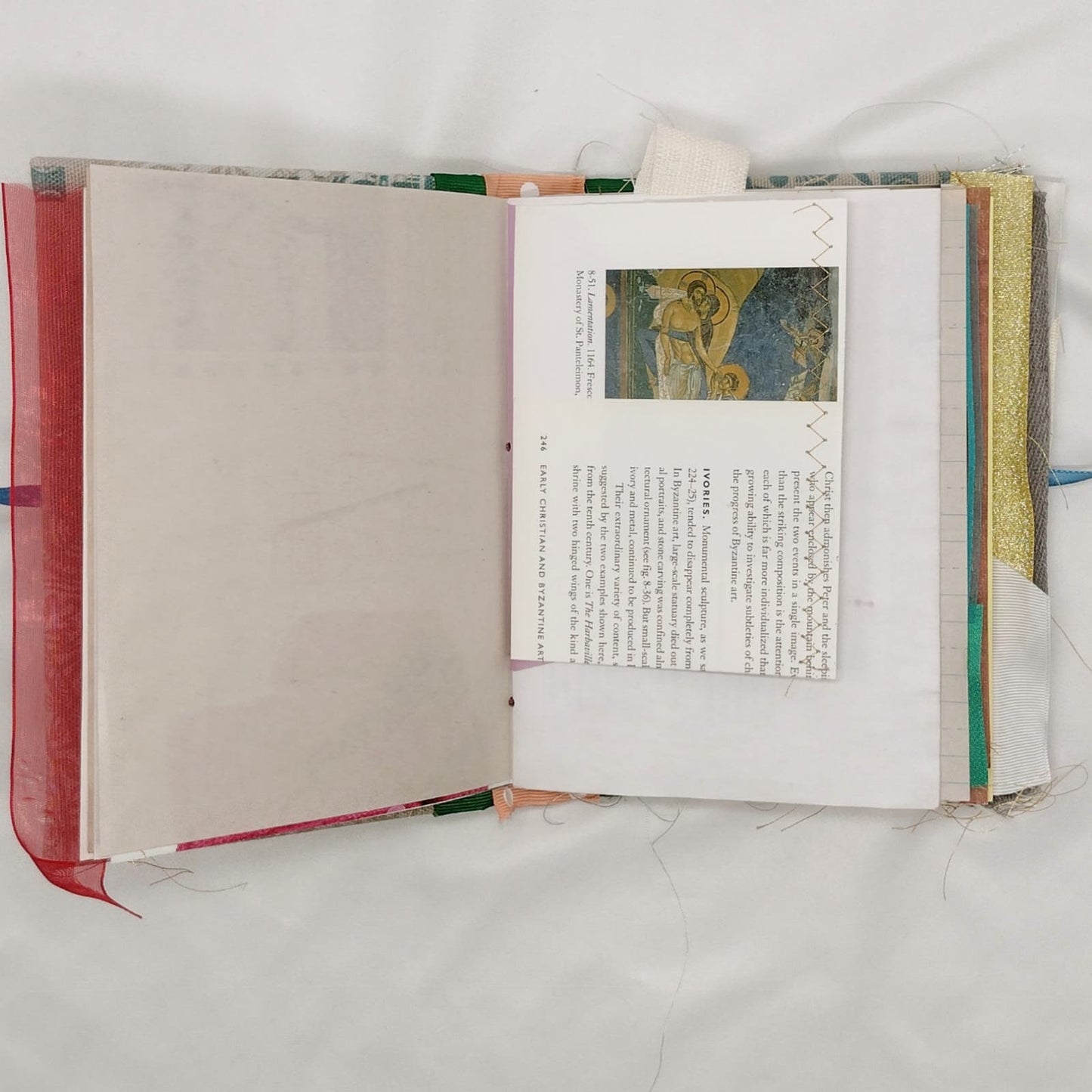 Eclectic Junk Journal 7, Handmade Recycled Journal, Mixed Media Journal