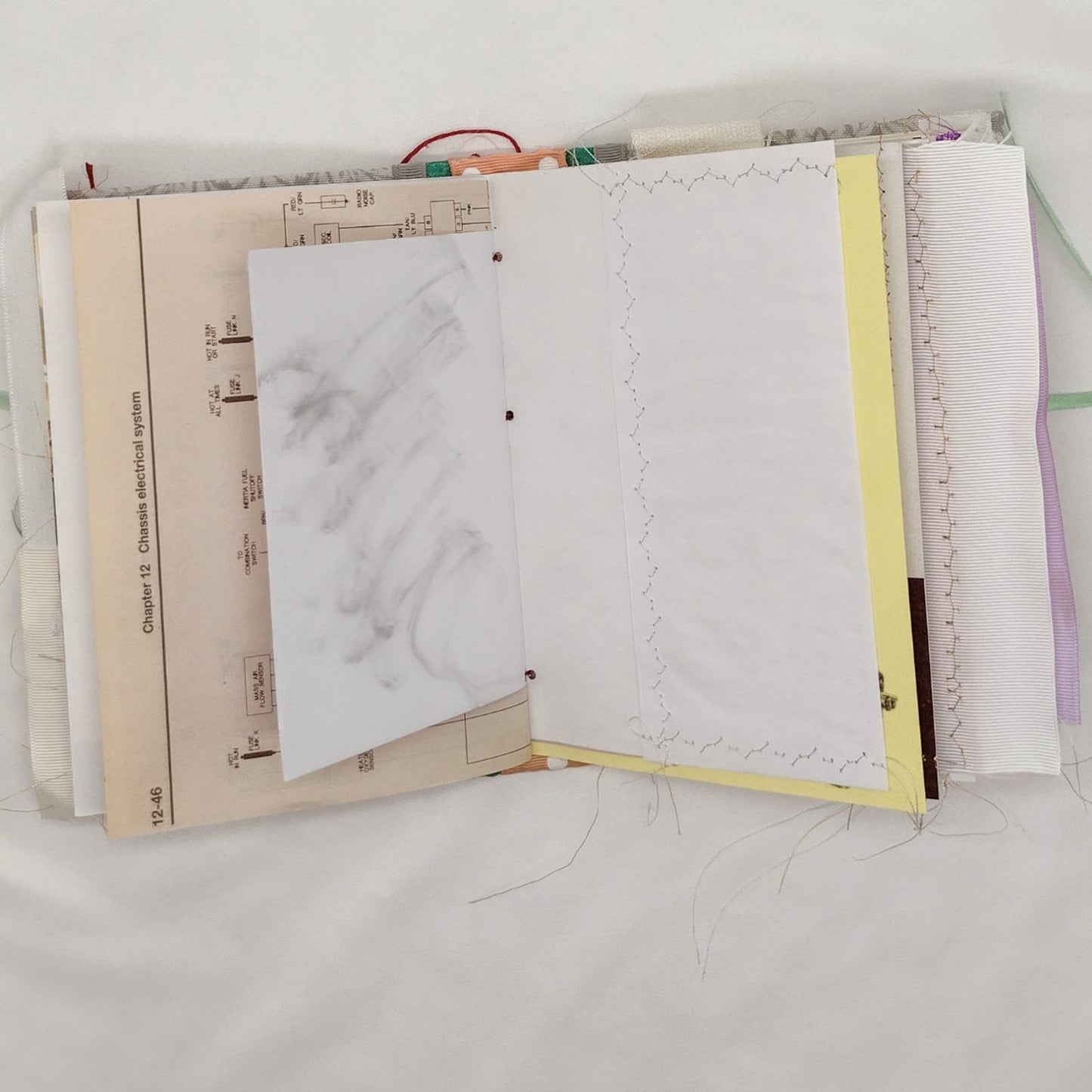 Eclectic Junk Journal 14, Handmade Recycled Journal, Mixed Media Journal