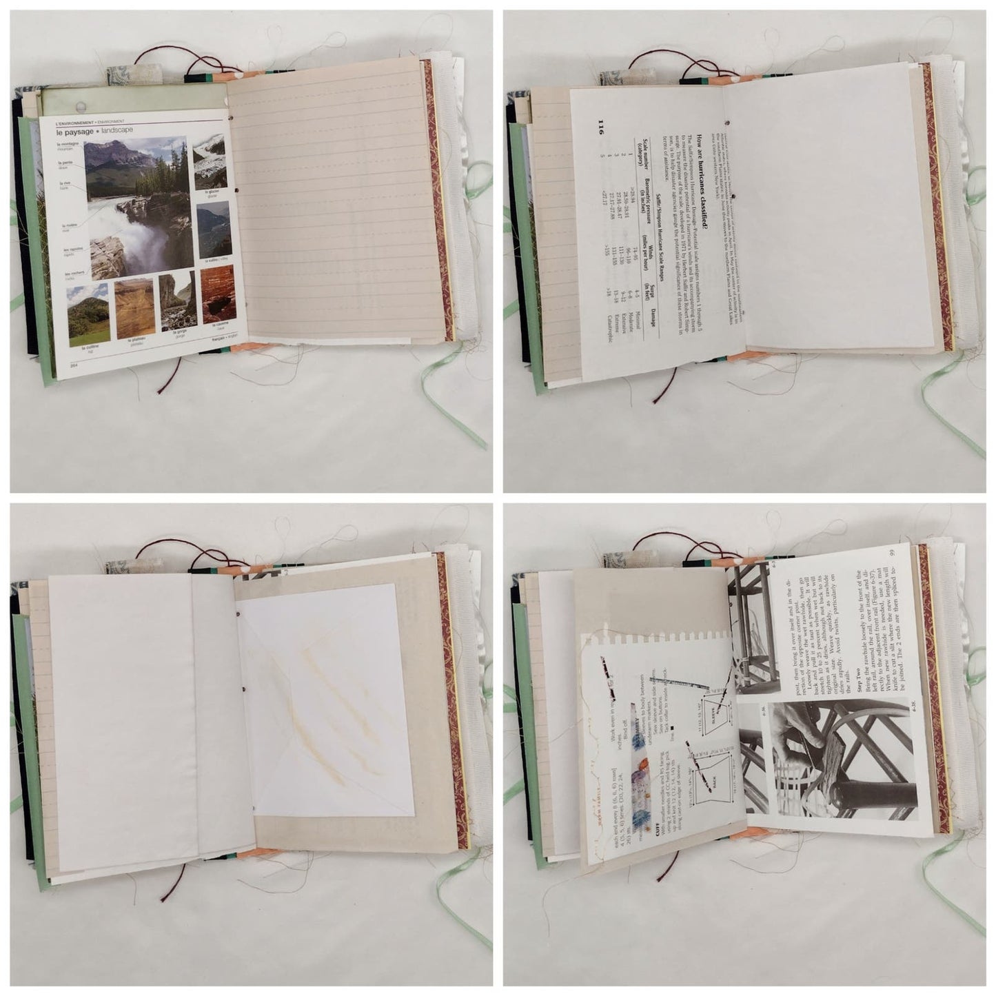 Eclectic Junk Journal 18, Handmade Recycled Journal, Mixed Media Journal