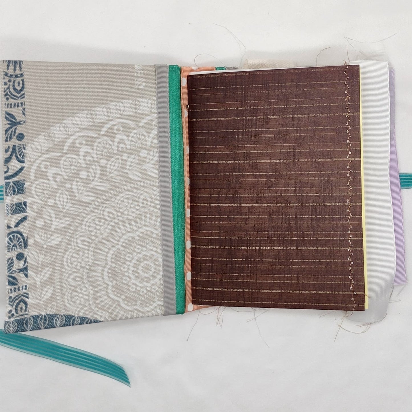 Eclectic Junk Journal 16, Handmade Recycled Journal, Mixed Media Journal