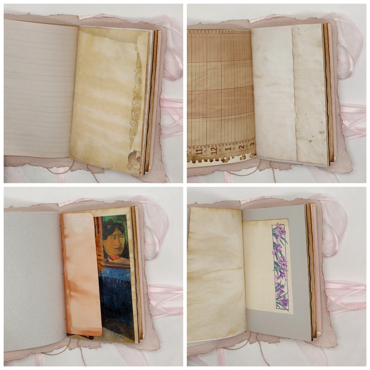 Pink Cover Naked Single Signature Junk Journal