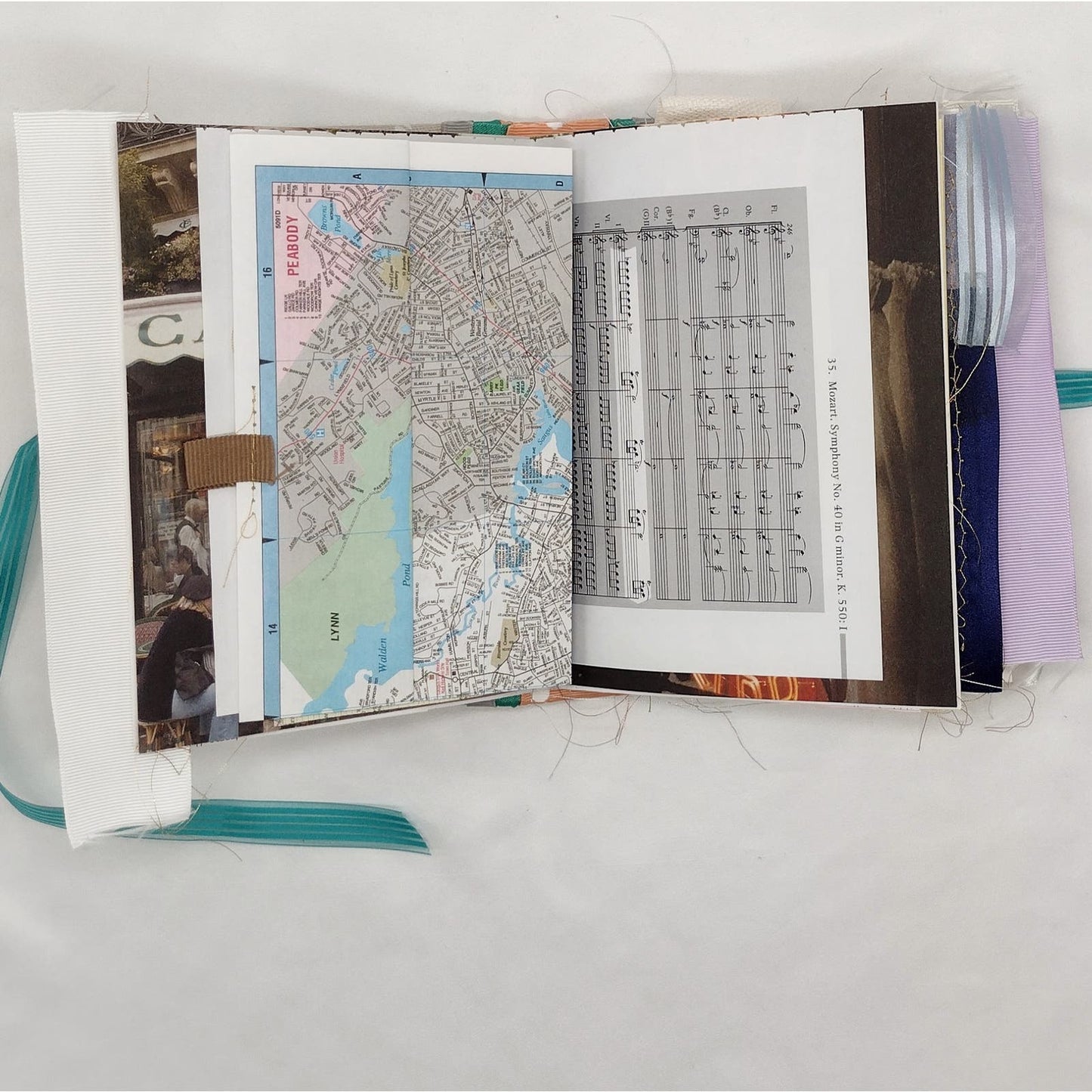 Eclectic Junk Journal 16, Handmade Recycled Journal, Mixed Media Journal