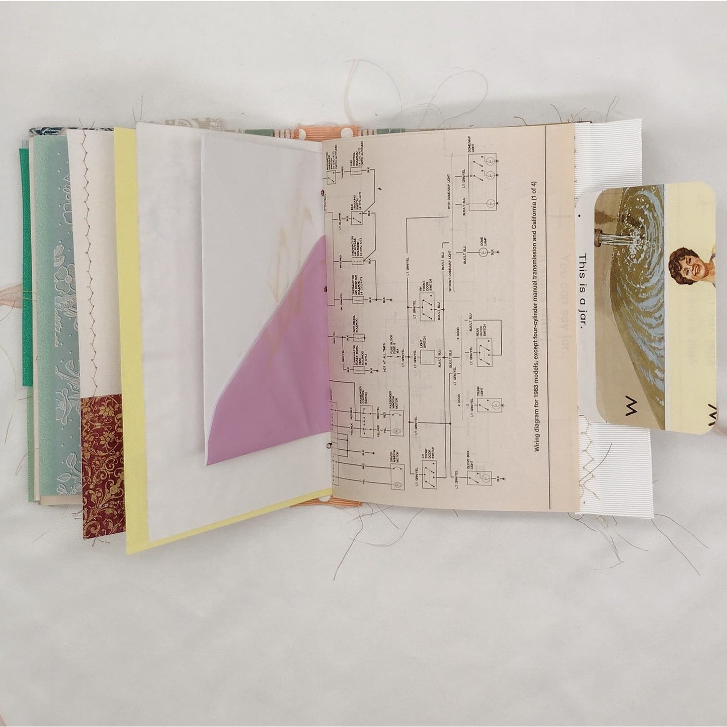 Eclectic Junk Journal 11, Handmade Recycled Journal, Mixed Media Journal