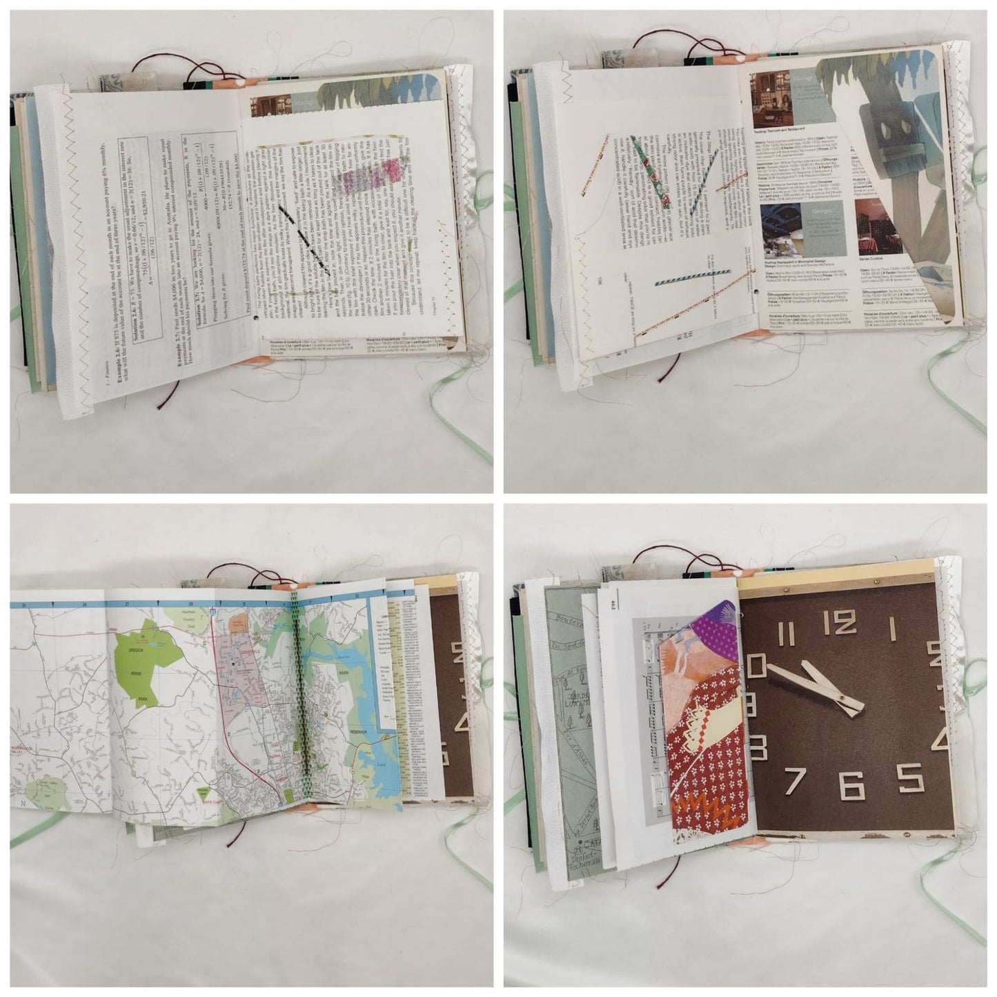 Eclectic Junk Journal 18, Handmade Recycled Journal, Mixed Media Journal