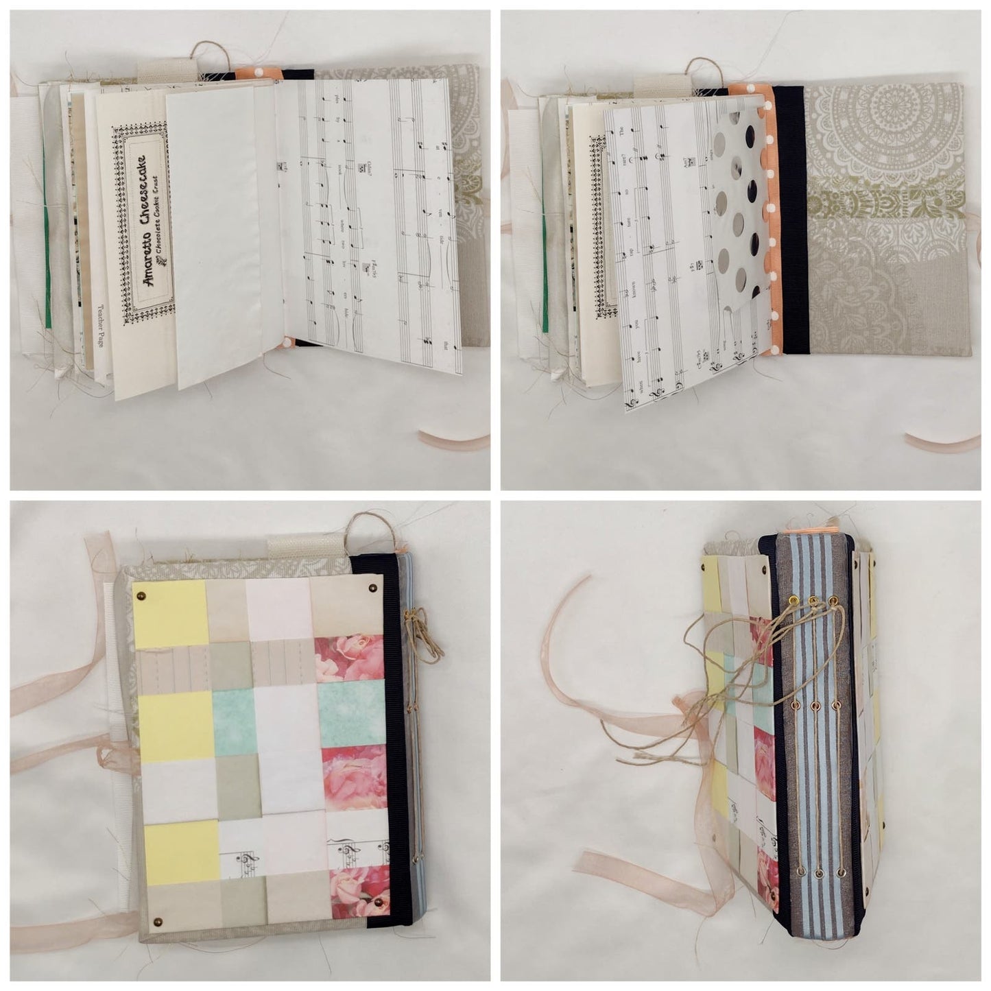 Eclectic Junk Journal 15, Handmade Recycled Journal, Mixed Media Journal