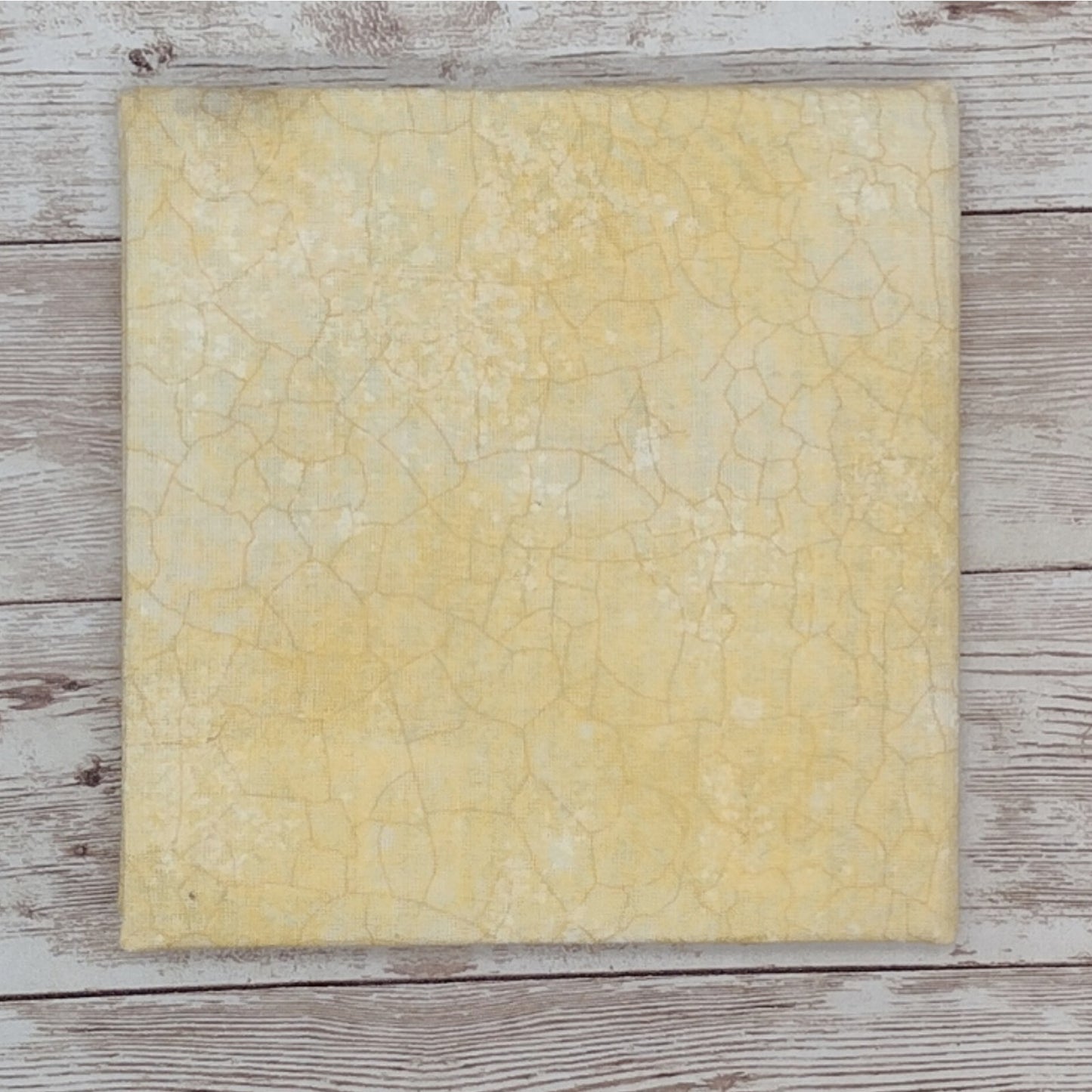 Yellow Vintage Fabric Cover Journal, Handmade Blank Notebook