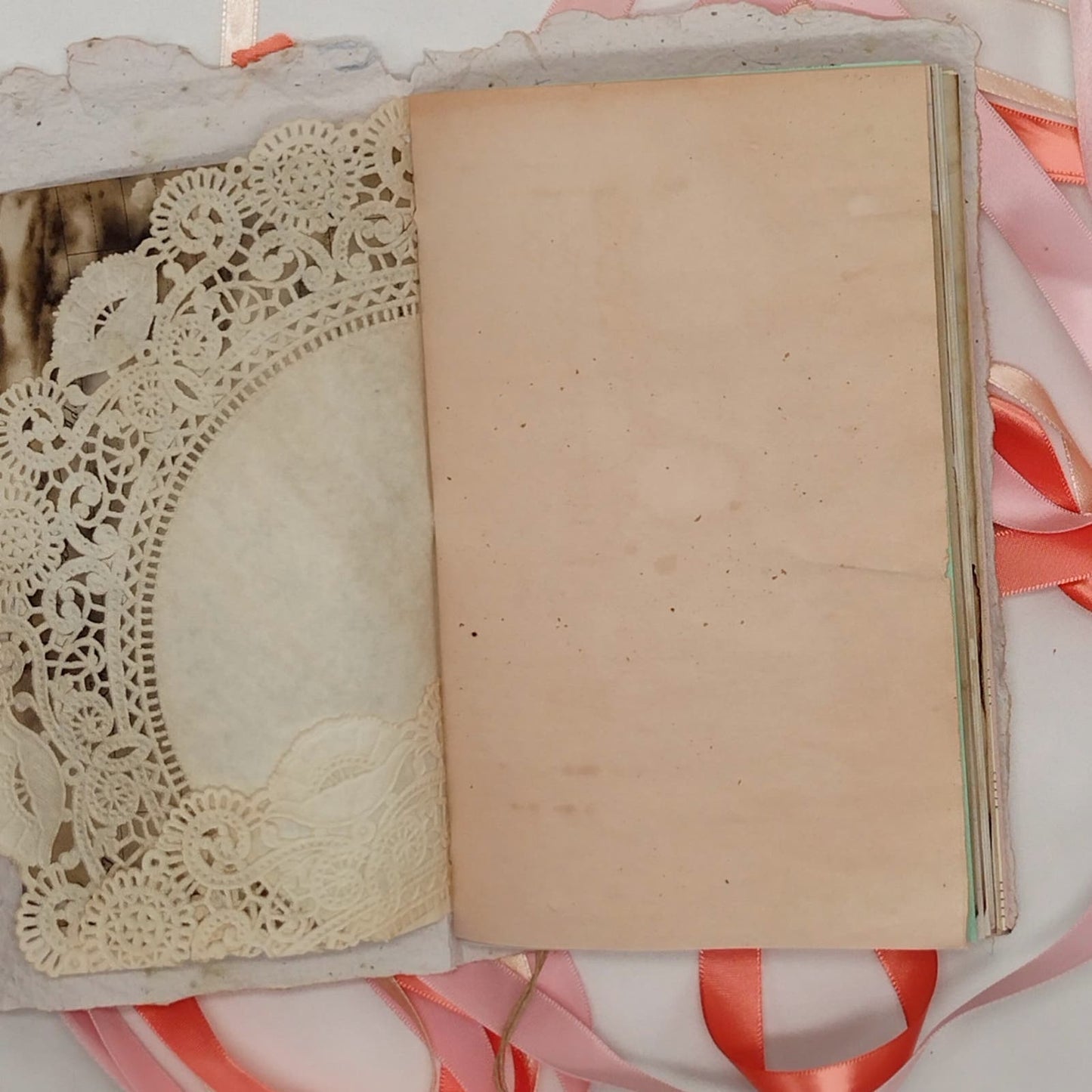 Floral Pink Cover Naked Single Signature Junk Journal