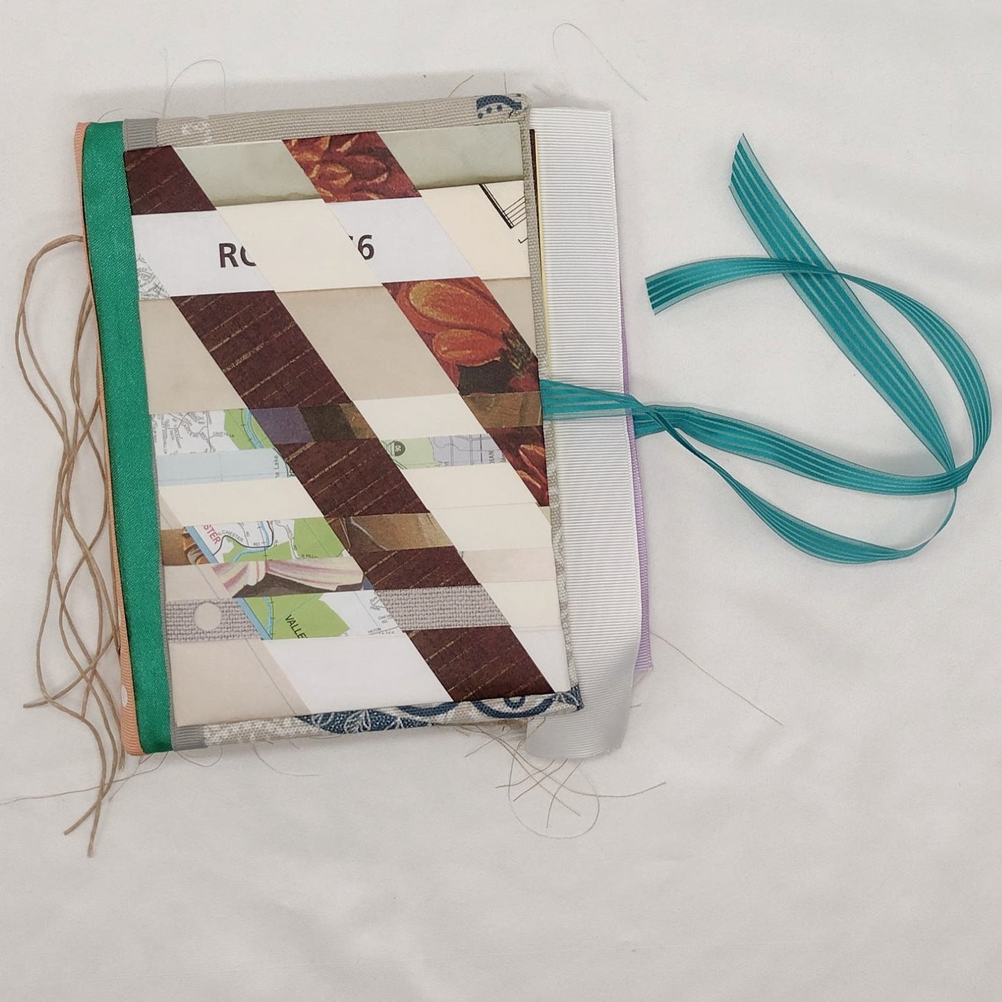 Eclectic Junk Journal 16, Handmade Recycled Journal, Mixed Media Journal