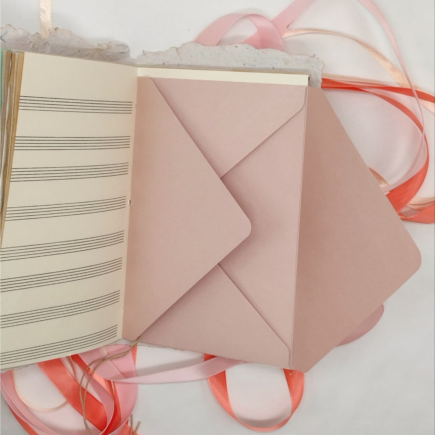Floral Pink Cover Naked Single Signature Junk Journal