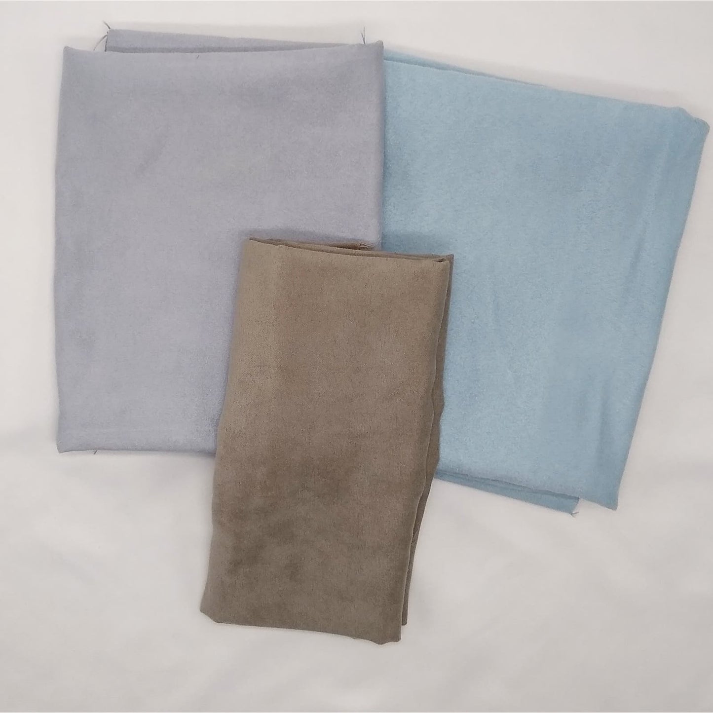 Blue, Suede, Coffee Dyed Fabric, Lace, and Trim Bundle, Junk Journal Supplies