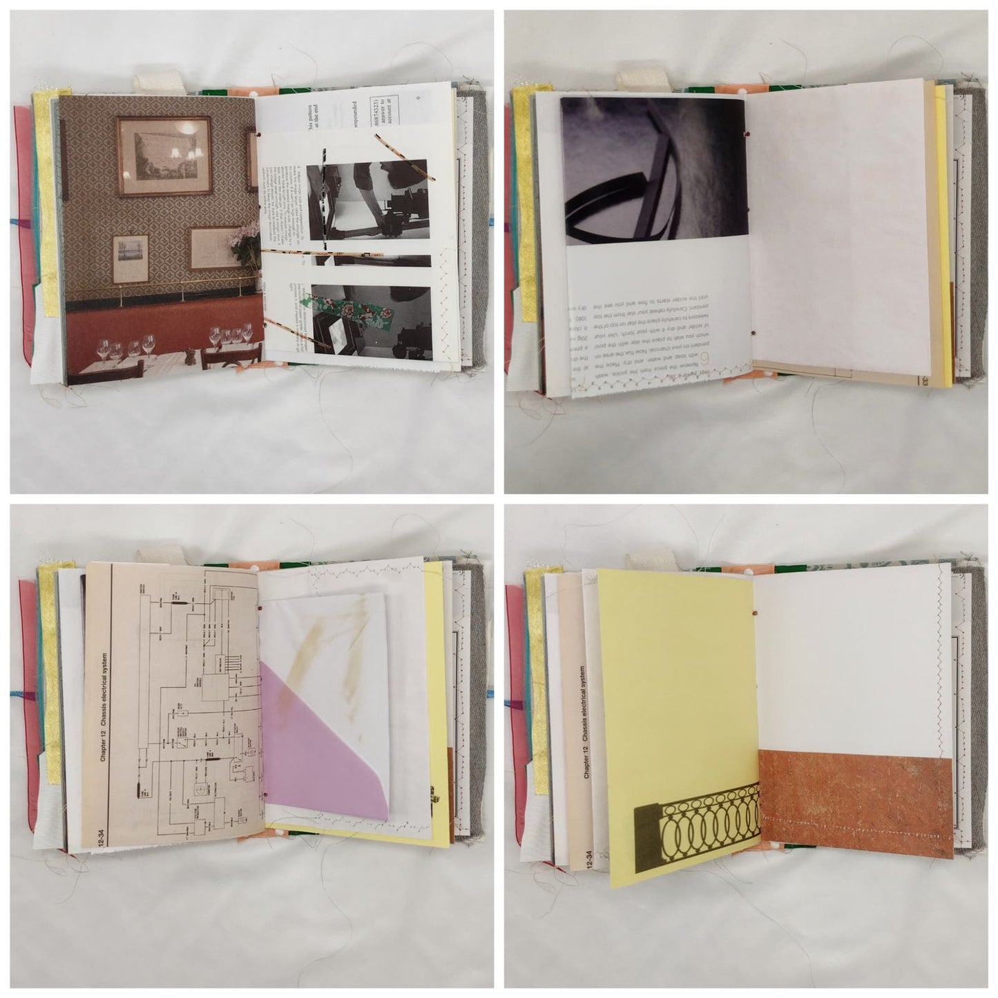 Eclectic Junk Journal 7, Handmade Recycled Journal, Mixed Media Journal