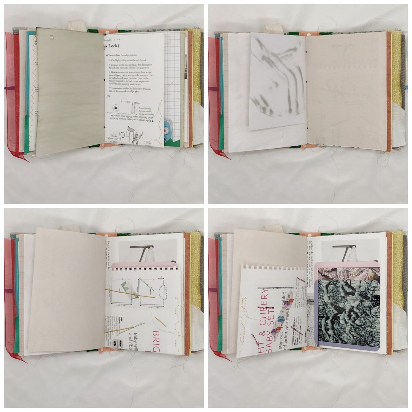 Eclectic Junk Journal 7, Handmade Recycled Journal, Mixed Media Journal