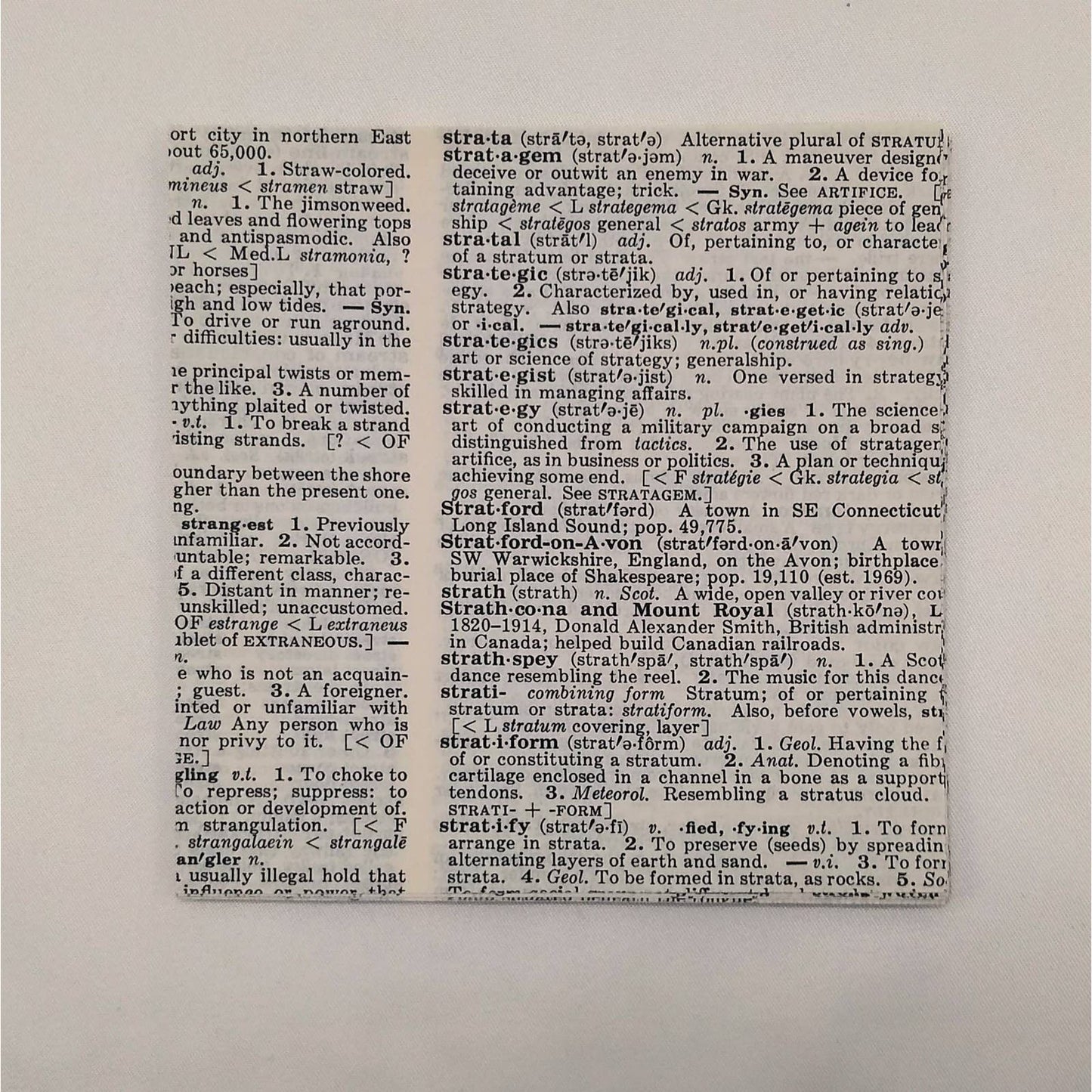 50 Origami Sheets, Origami Squares, 4.25"x4.25" Repurposed Dictionary Pages