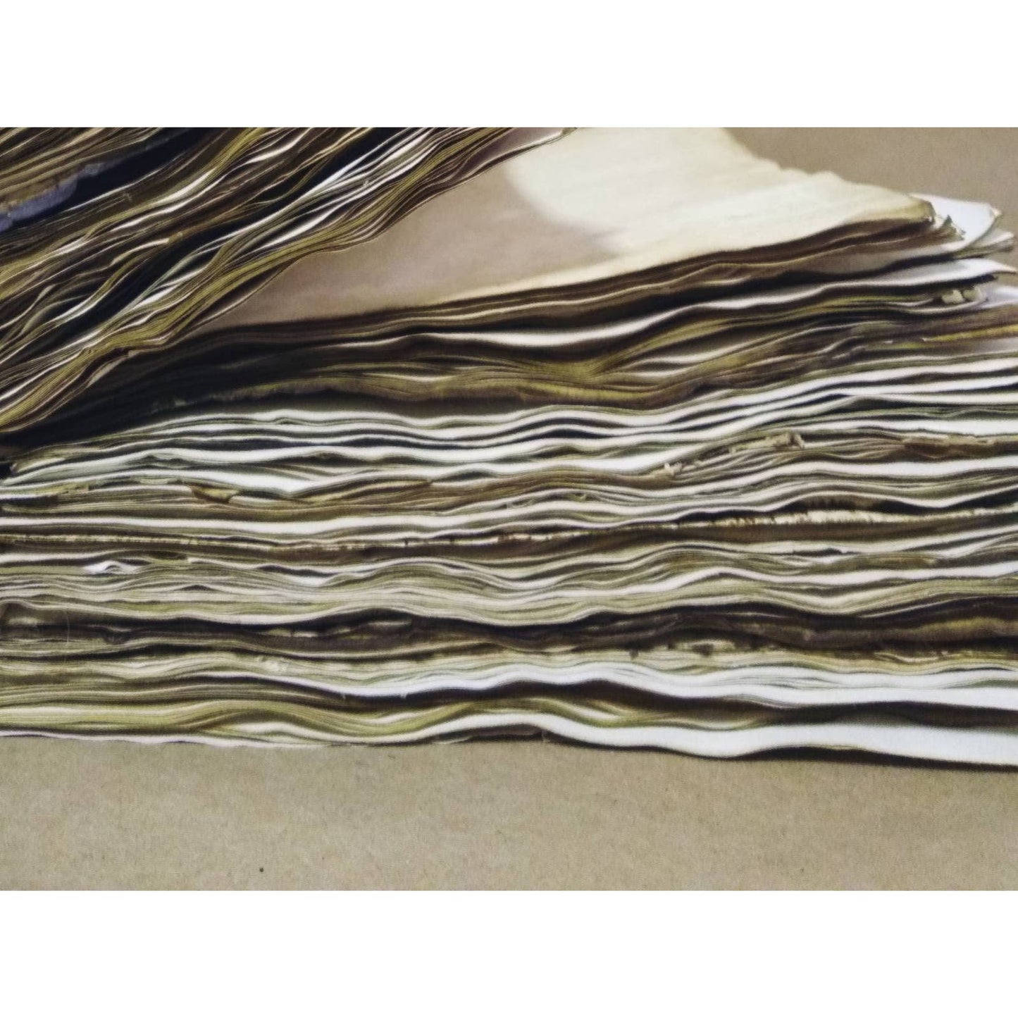 20 Coffee Dyed 8.5"x14" Papers, Hand Dyed Papers, Junk Journal Supply