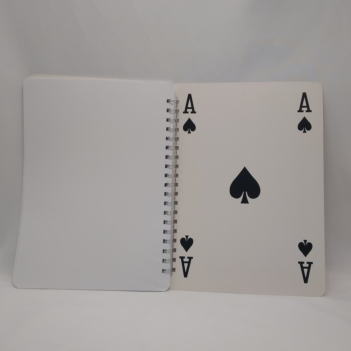Giant Playing Card Spiral Bound Journal, Altered Book, Junk Journal, Blank Book Journal,