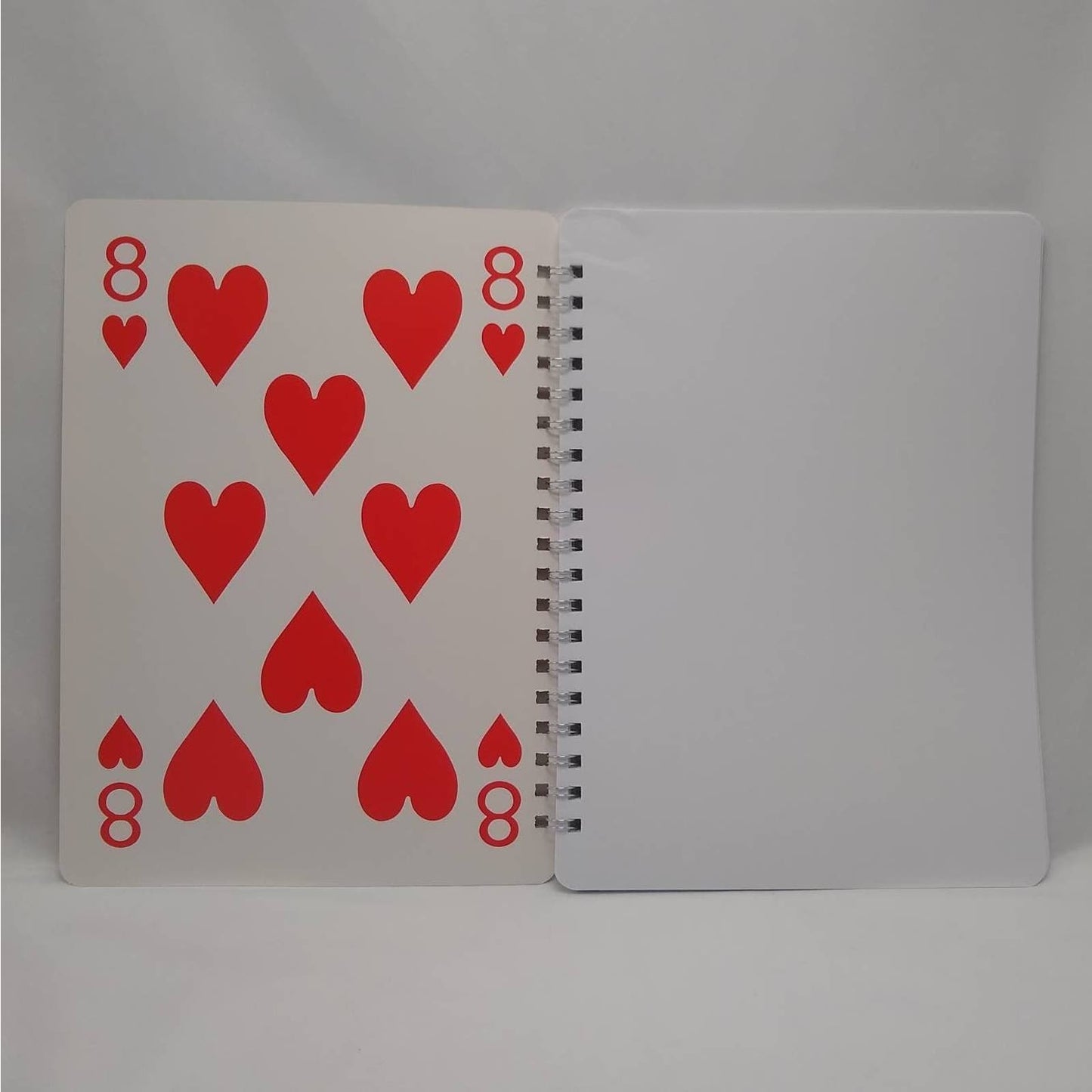 Giant Playing Card Spiral Bound Journal, Altered Book, Junk Journal, Blank Book Journal,