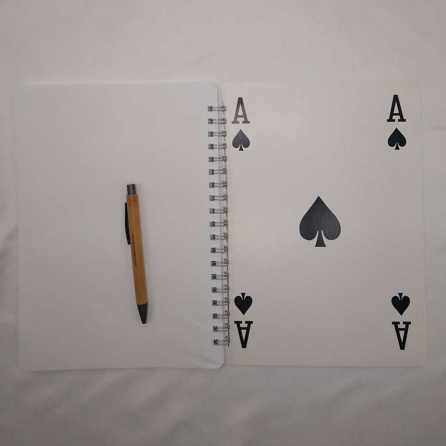 Giant Playing Card Spiral Bound Journal, Altered Book, Junk Journal, Blank Book Journal,