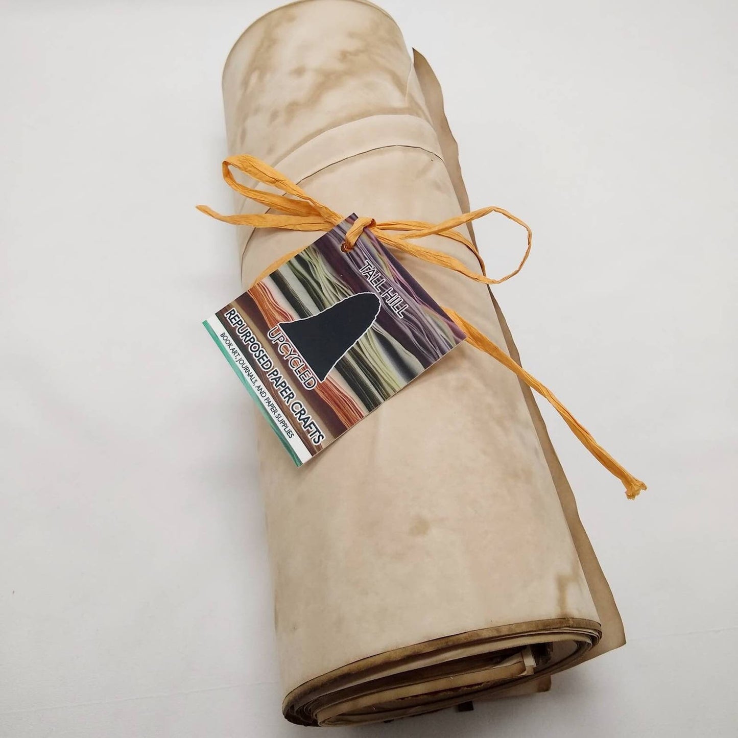 25 Coffee Dyed 11"x17" Papers, Hand Dyed Papers, Junk Journal Supply