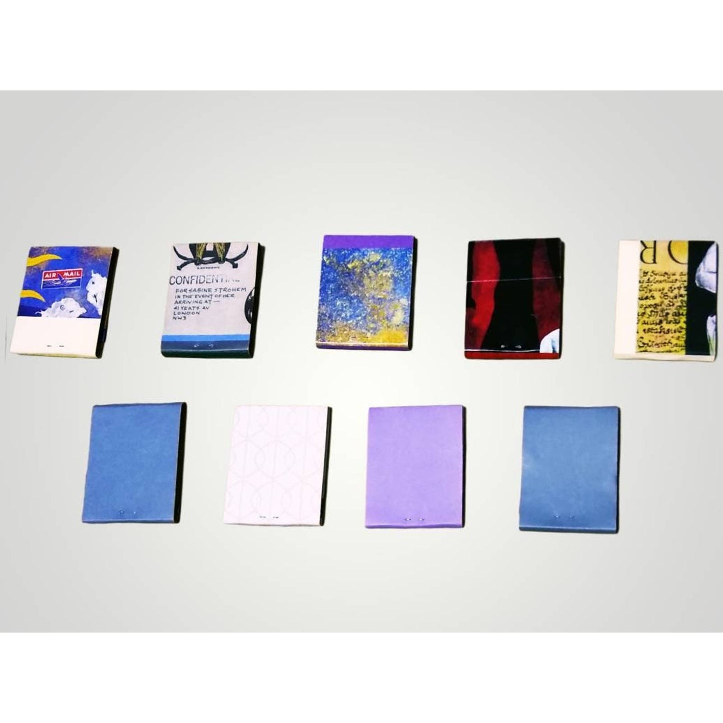9 Miniature Notebooks, Matchbook Notepads