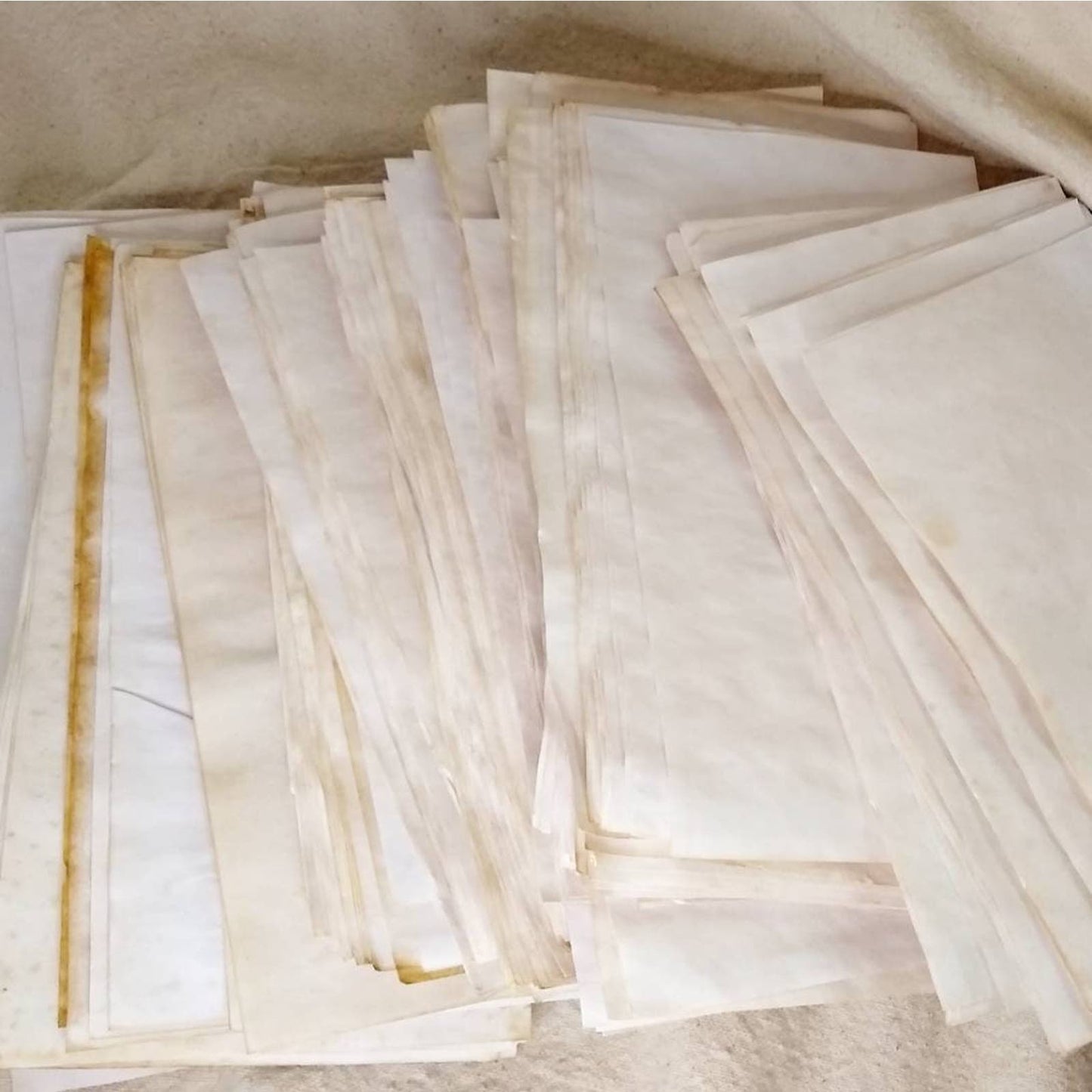 50 Tea Stained 5.5"x8.5" Dyed Papers