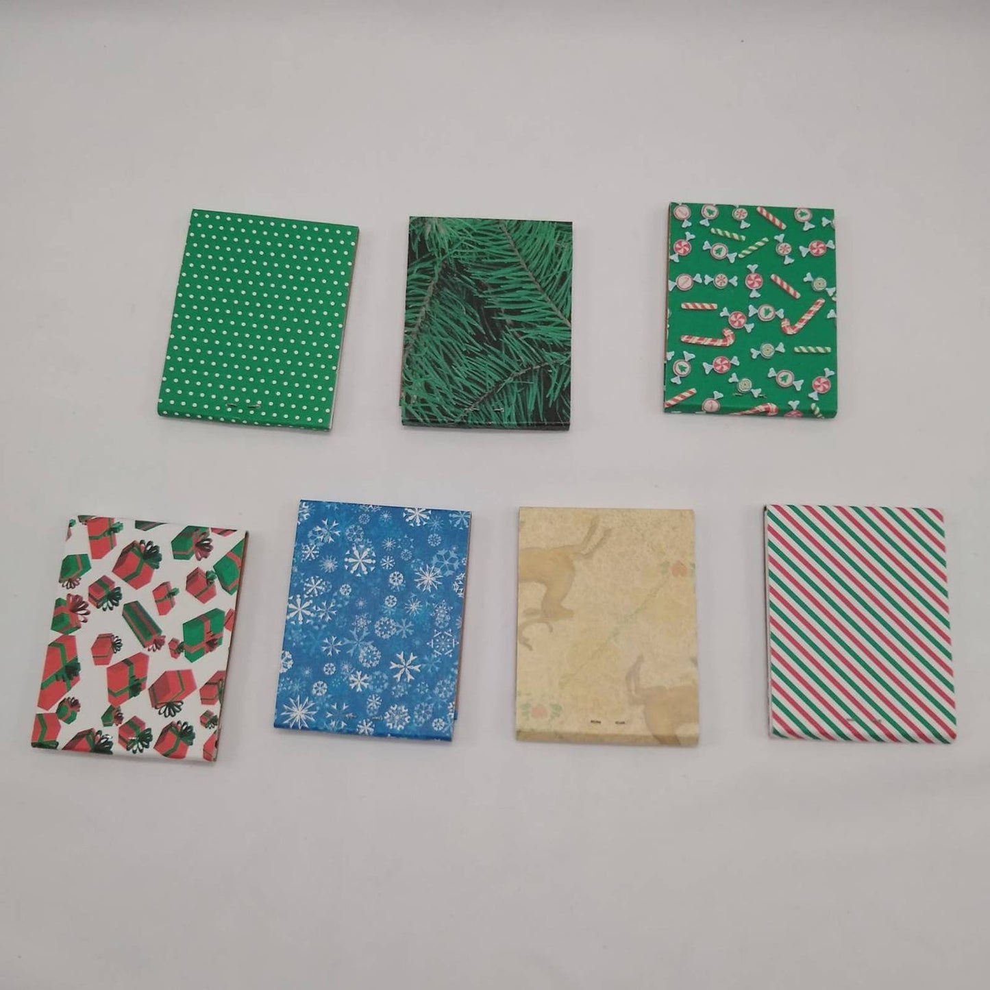Christmas Miniature Notebooks, Matchbook Notepads, Stocking Stuffers