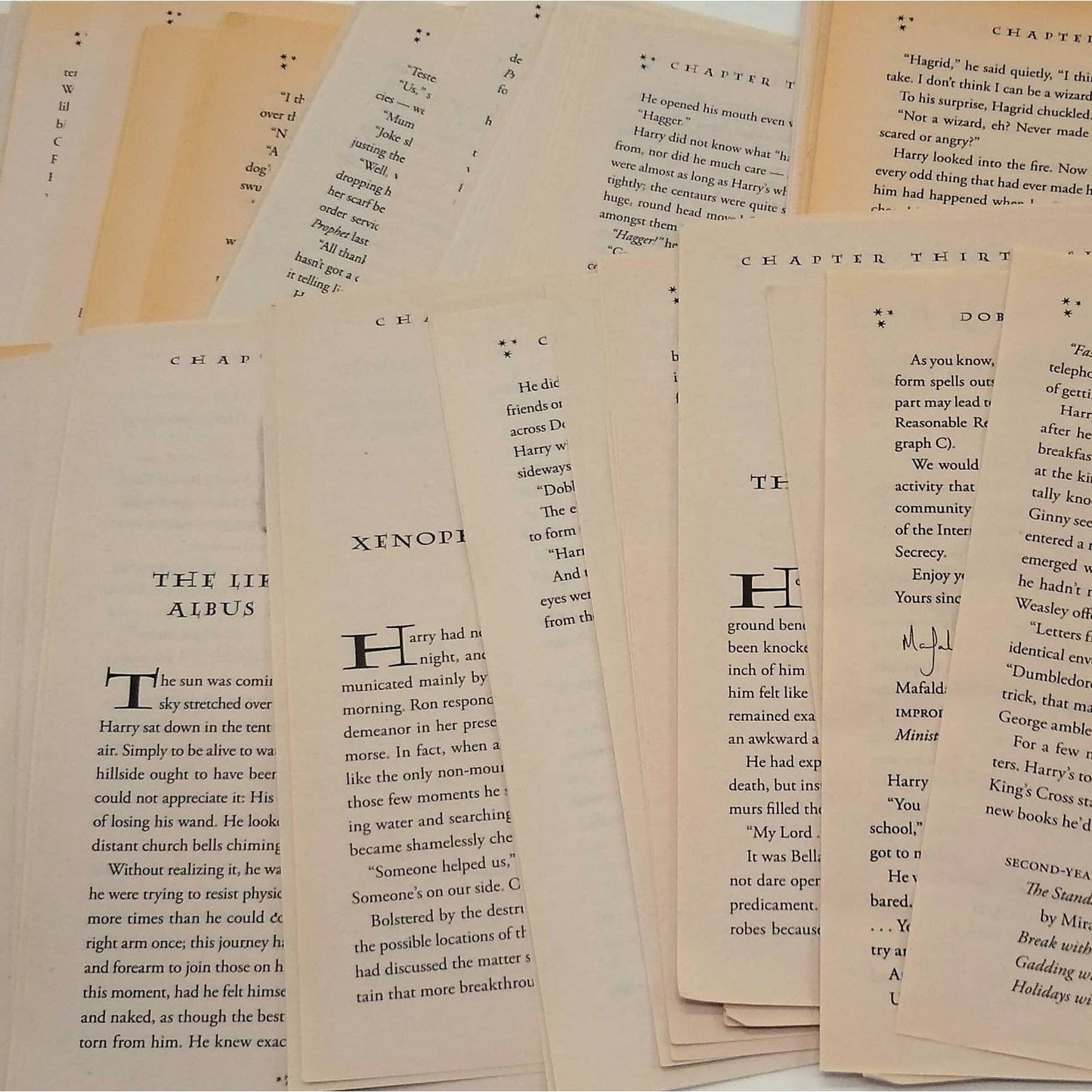 125 Harry Potter Book Page Bundle