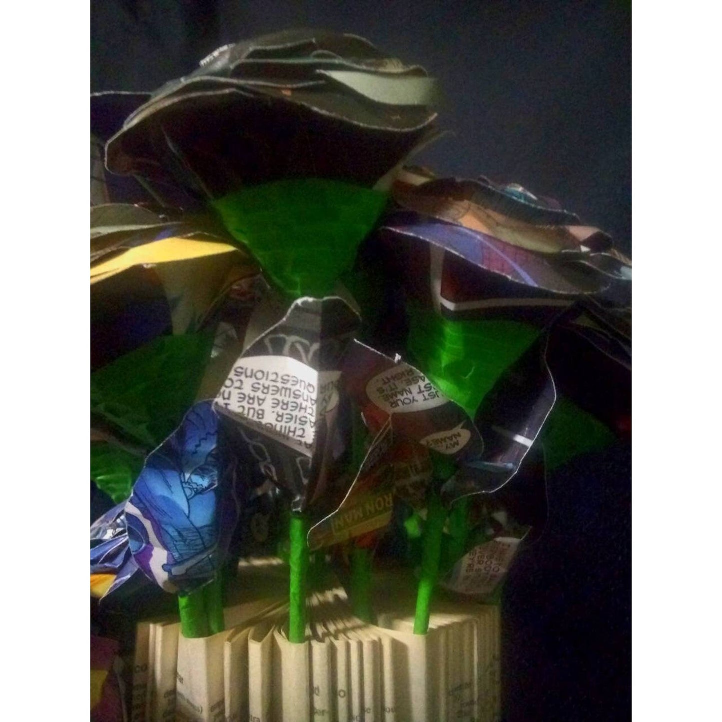 Paper Roses: Custom Long Stem Origami Flower