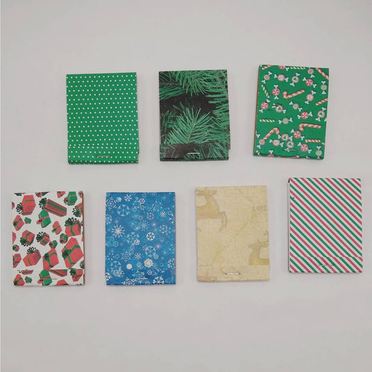 Christmas Miniature Notebooks, Matchbook Notepads, Stocking Stuffers