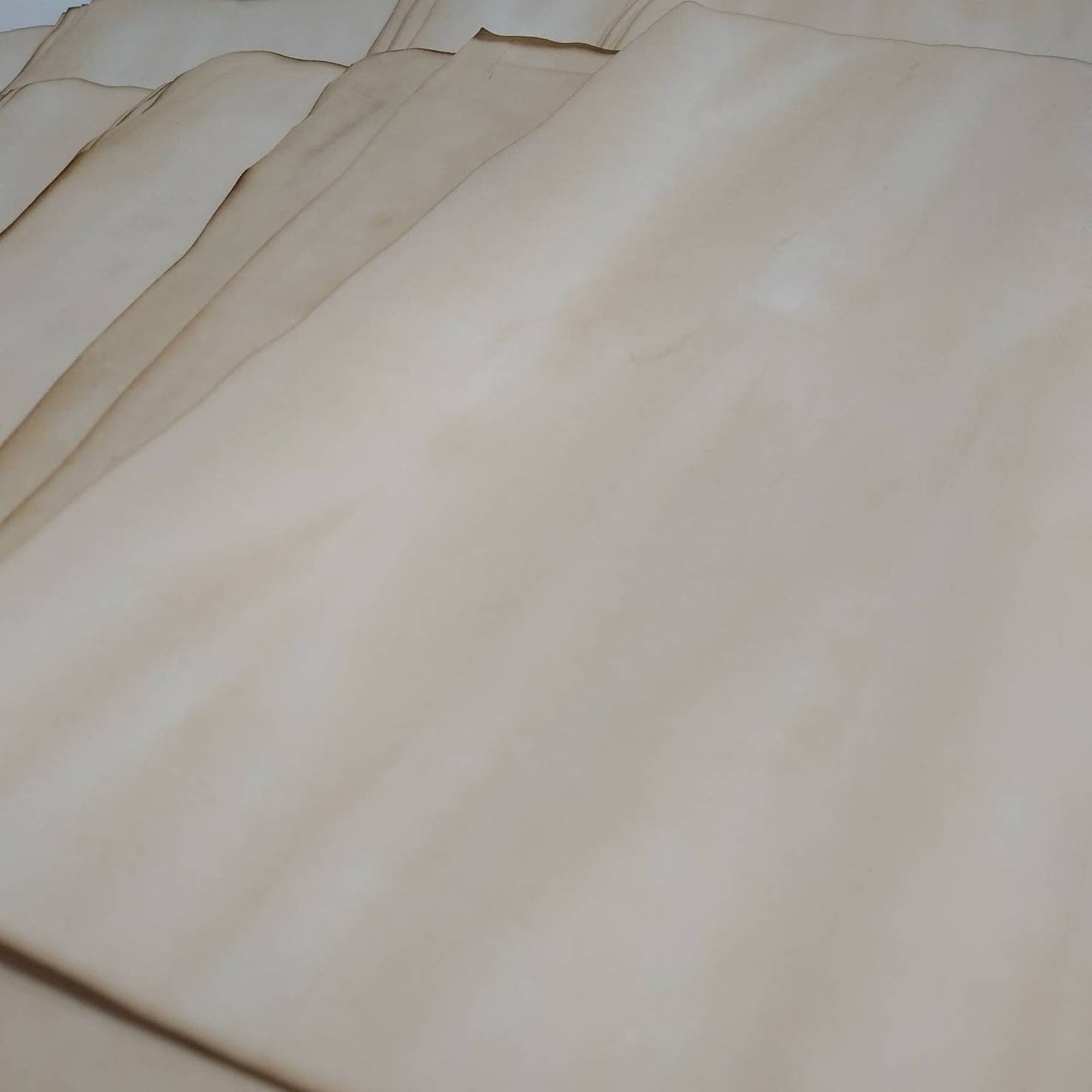 50 Coffee Dyed 8.5"x11" Papers, Hand Dyed Papers, Junk Journal Supply