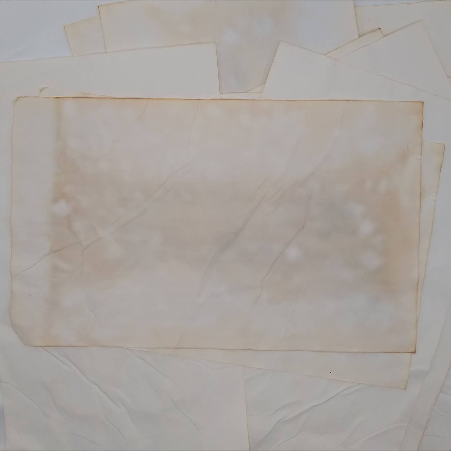 20 Beige Cabbage Dyed 8.5"x14" Papers, Hand Dyed Papers, Junk Journal Supply