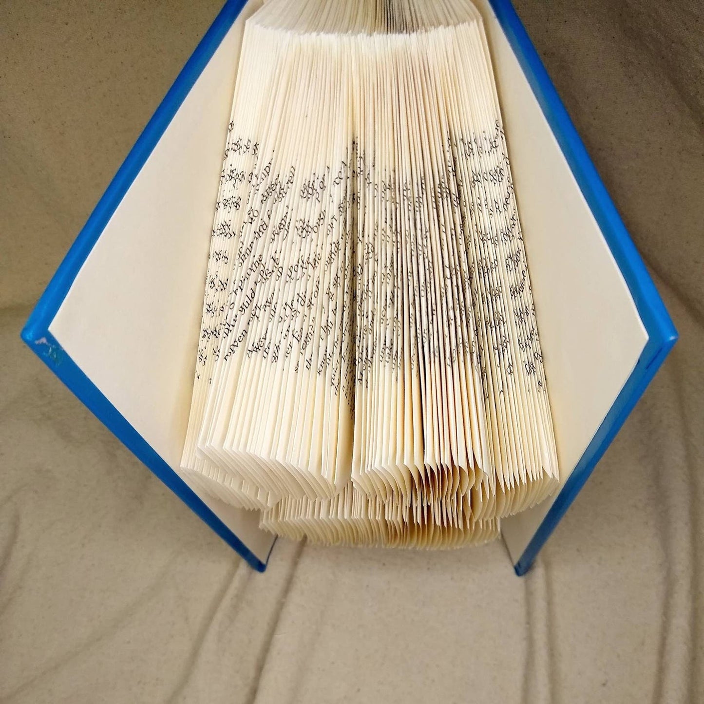 Folded Book Art, Paw Print, Cat Lover Gift, Dog Owner Present, Pet Home Decor