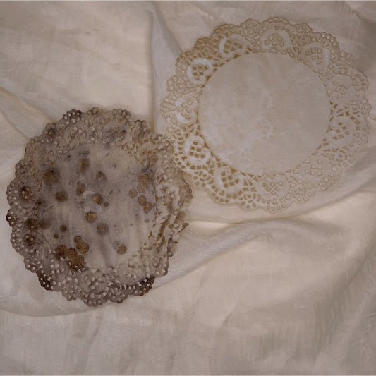 10 Grungy Coffee Stained Paper Doilies