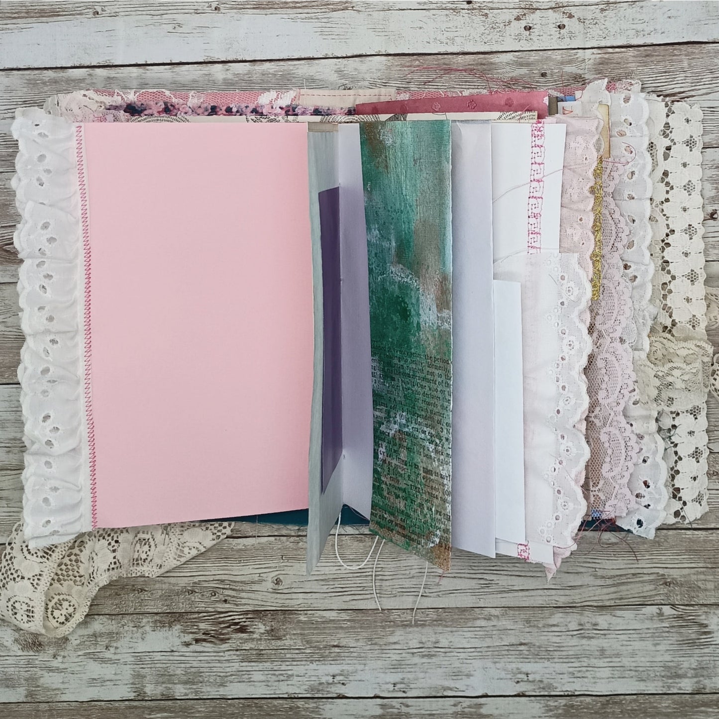 Pink Embellished Junk Journal: Flowers, Birds and Butterflies (Lifetime)