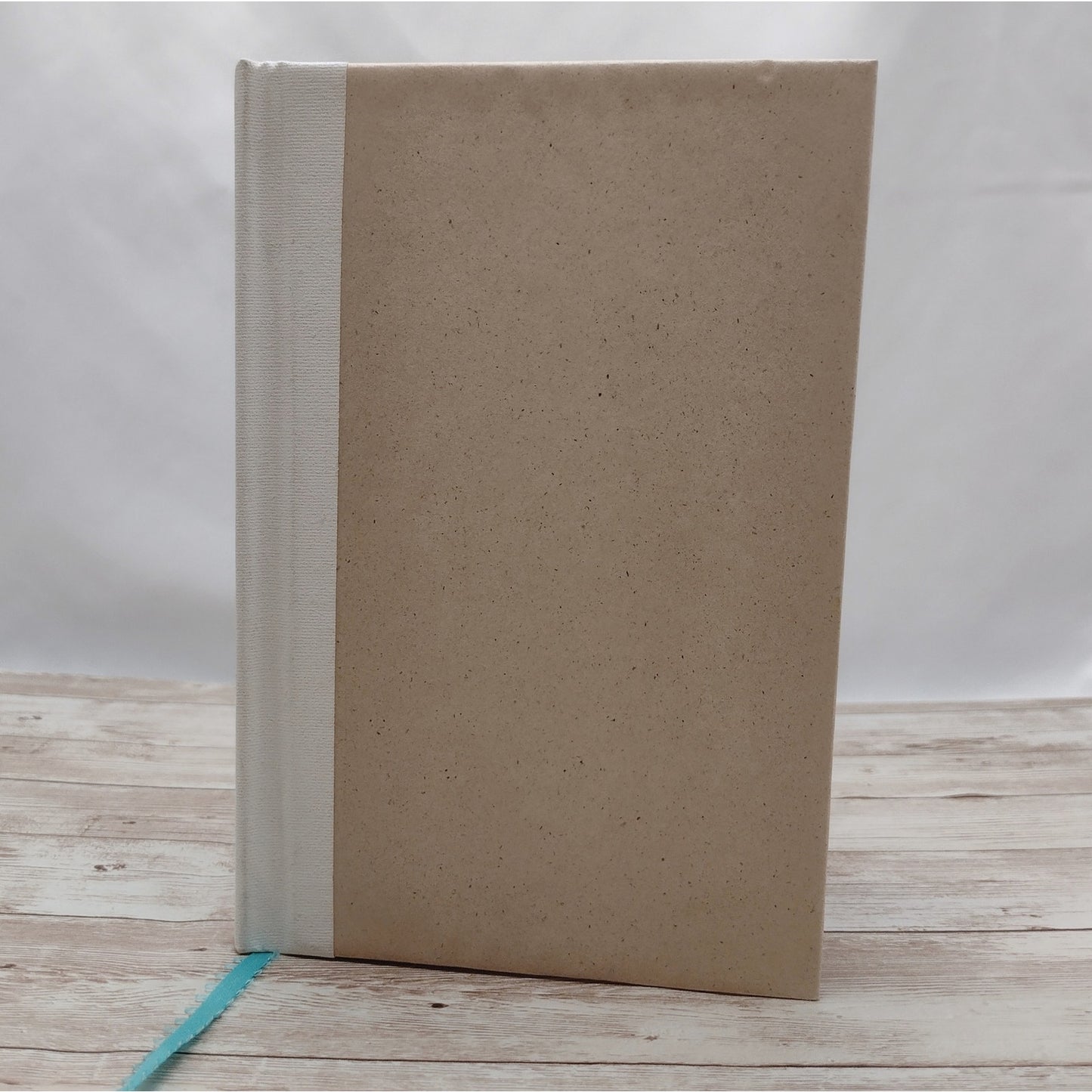 Beige Vintage Book Journal, Blank Book Journal, Recycled Journal