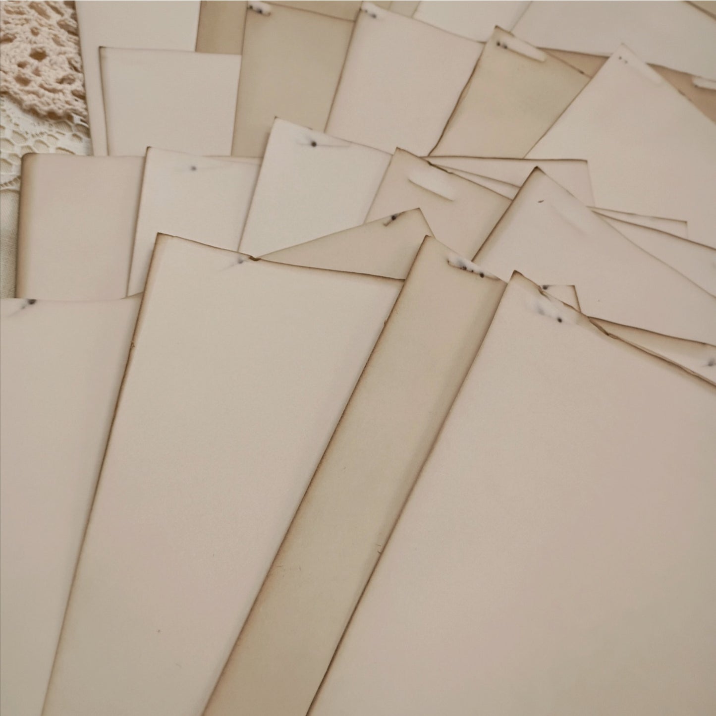 25 Very Heavy Coffee Dyed 8.5"x11" Papers, 110 Pound Antiqued Cardstock