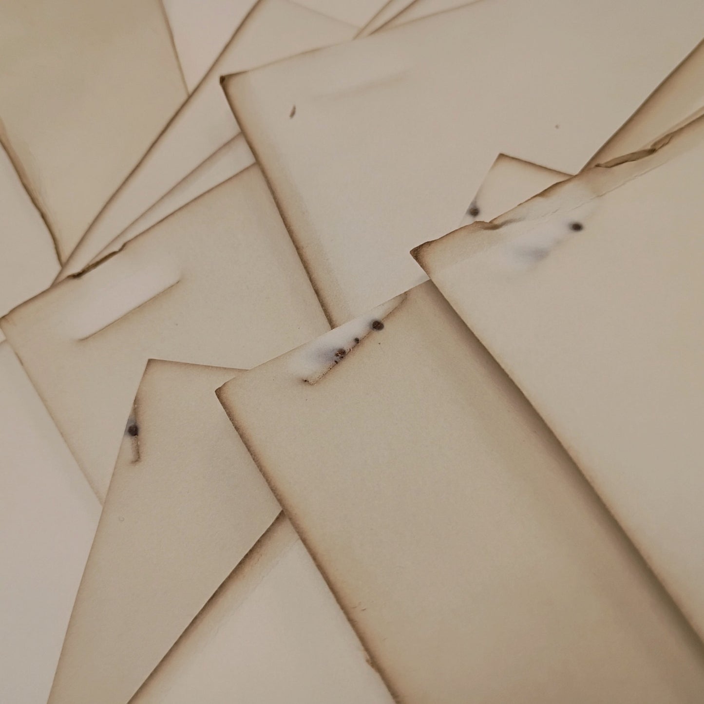 25 Very Heavy Coffee Dyed 8.5"x11" Papers, 110 Pound Antiqued Cardstock