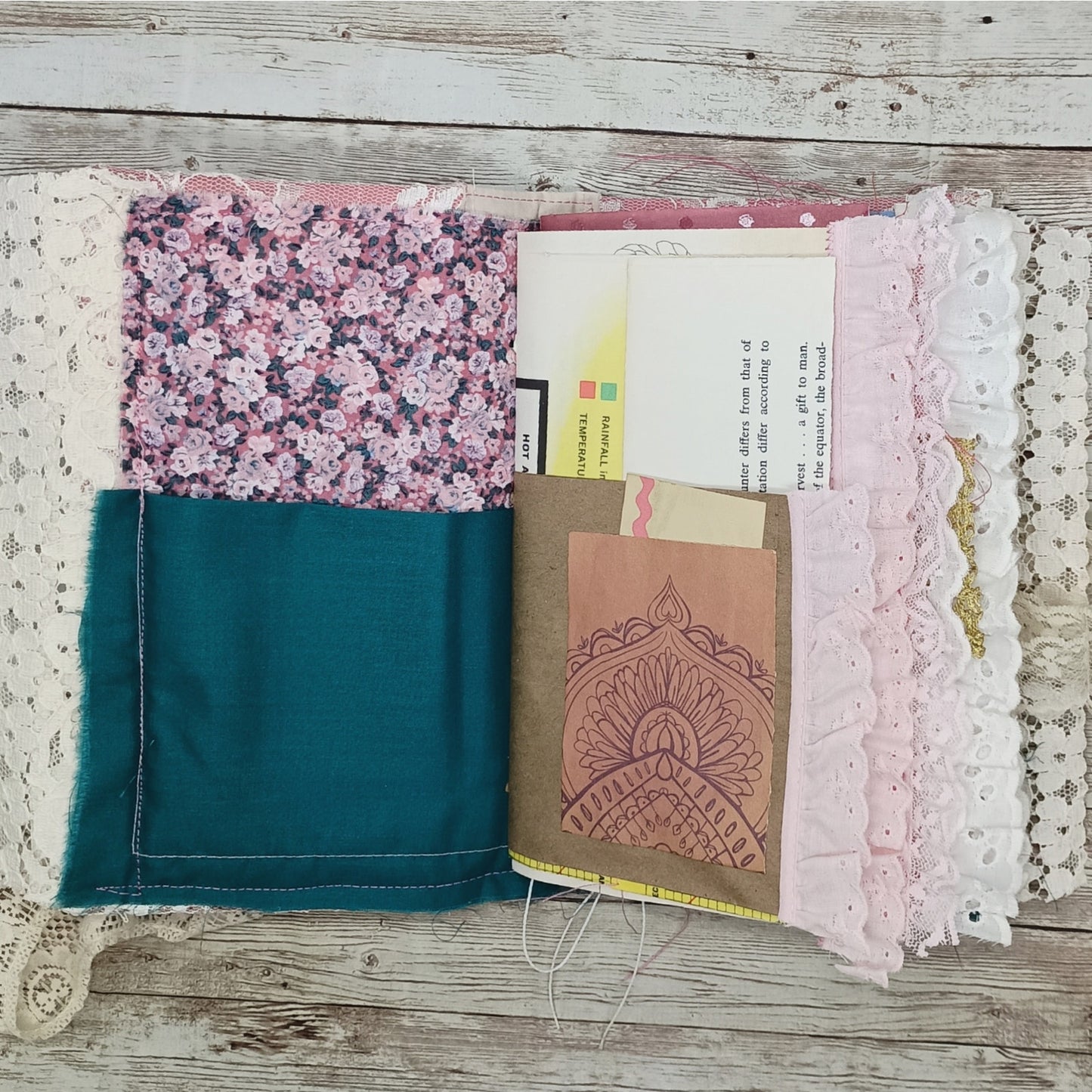 Pink Embellished Junk Journal: Flowers, Birds and Butterflies (Lifetime)
