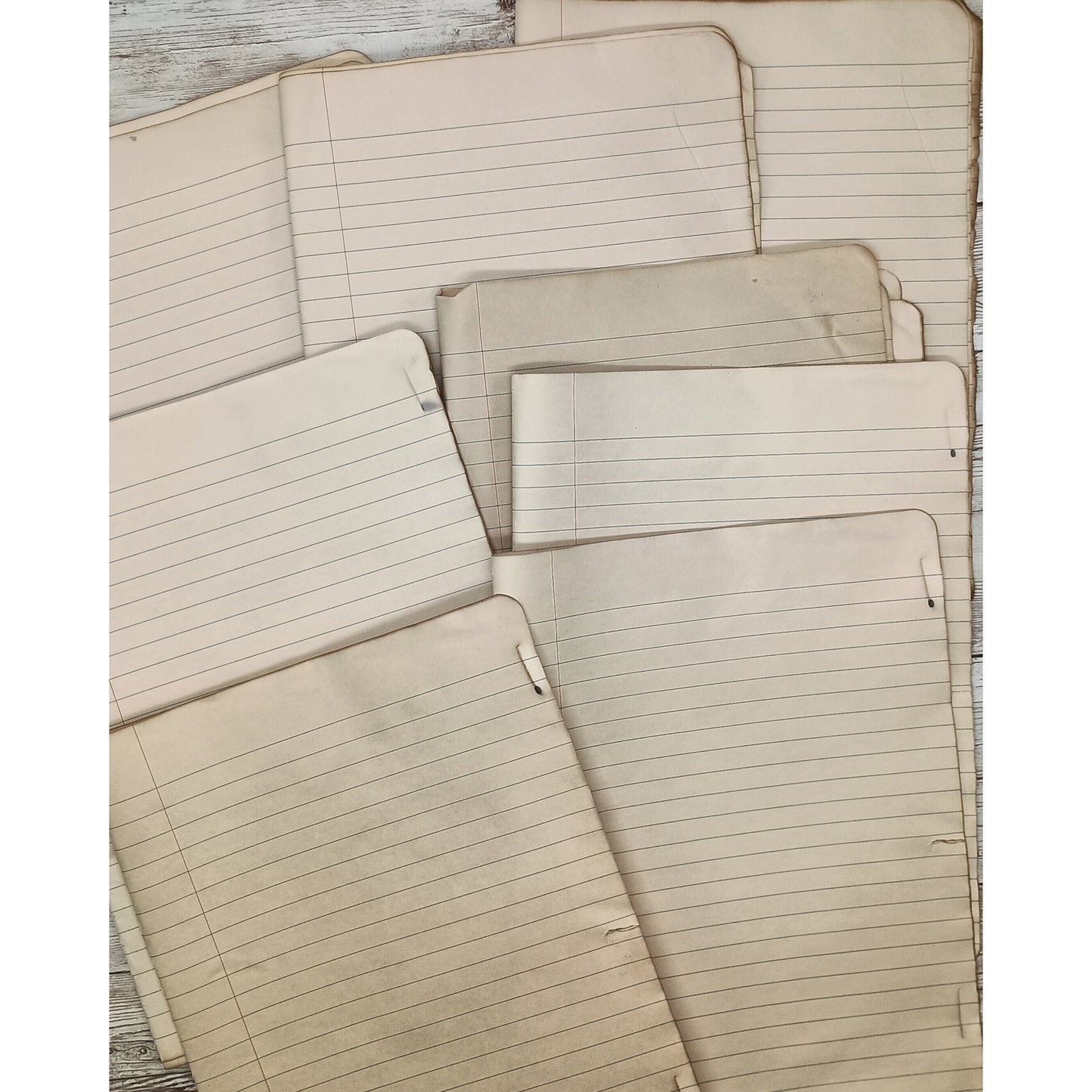 20 Coffee Dyed Composition Papers, 9.5x14.5 Sheets, Hand Dyed Papers
